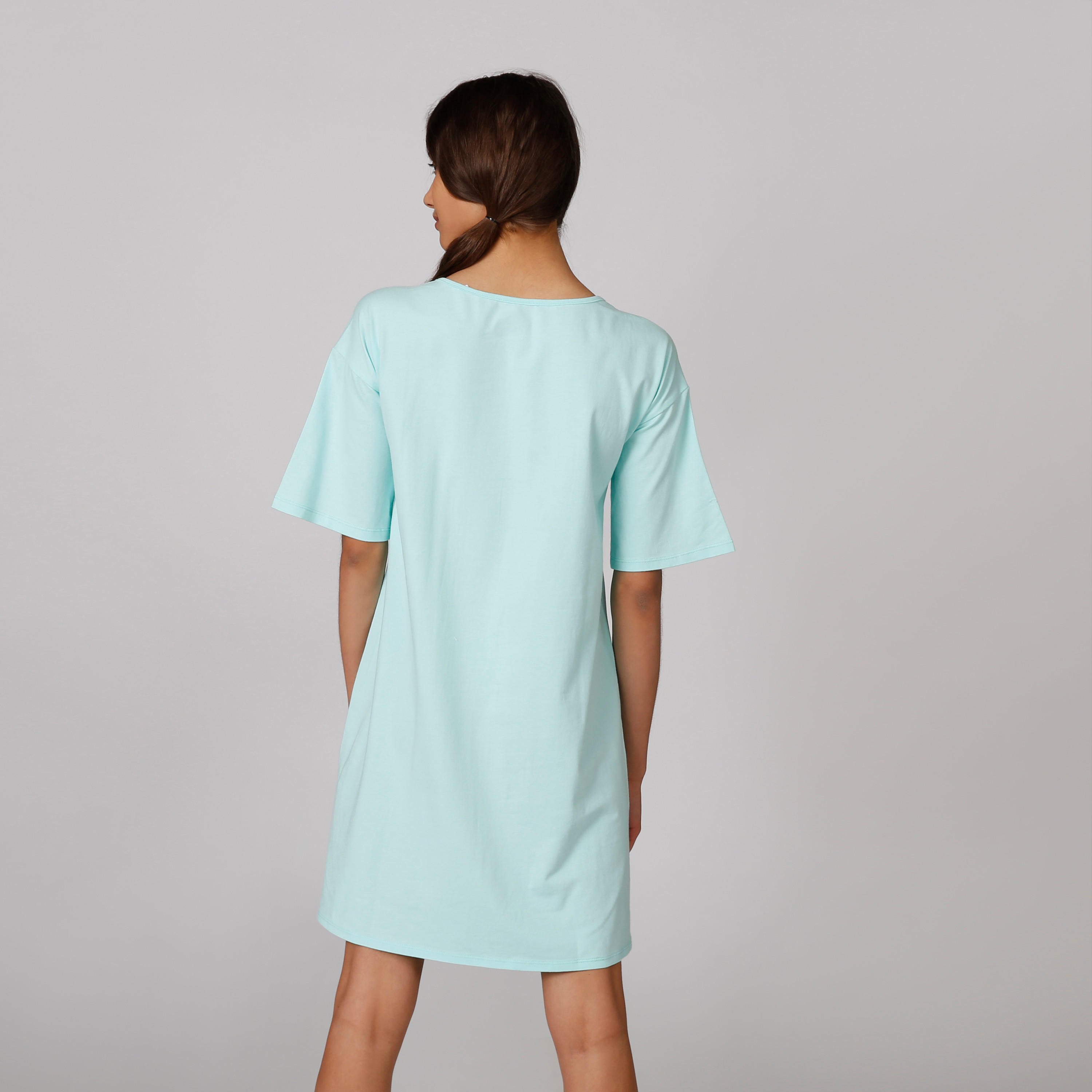 قميص نوم بياقة مستديرة وأكمام قصيرة وطبعات ويني ذا بو-women-clothing-nightwear-nighties-image-2