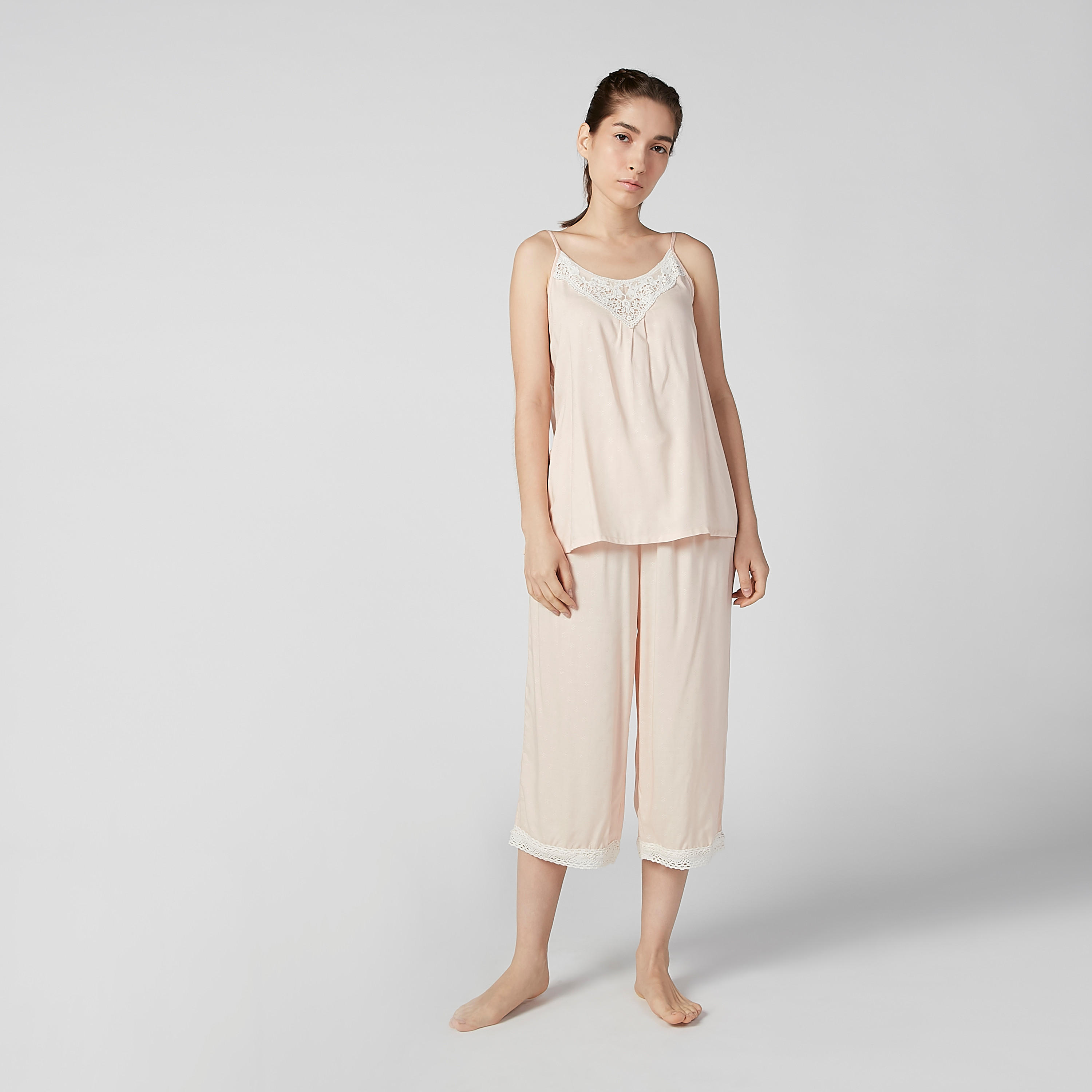 Lace Detail Sleeveless Top with Capris-women-clothing-nightwear-pyjamas-longsets-image-3