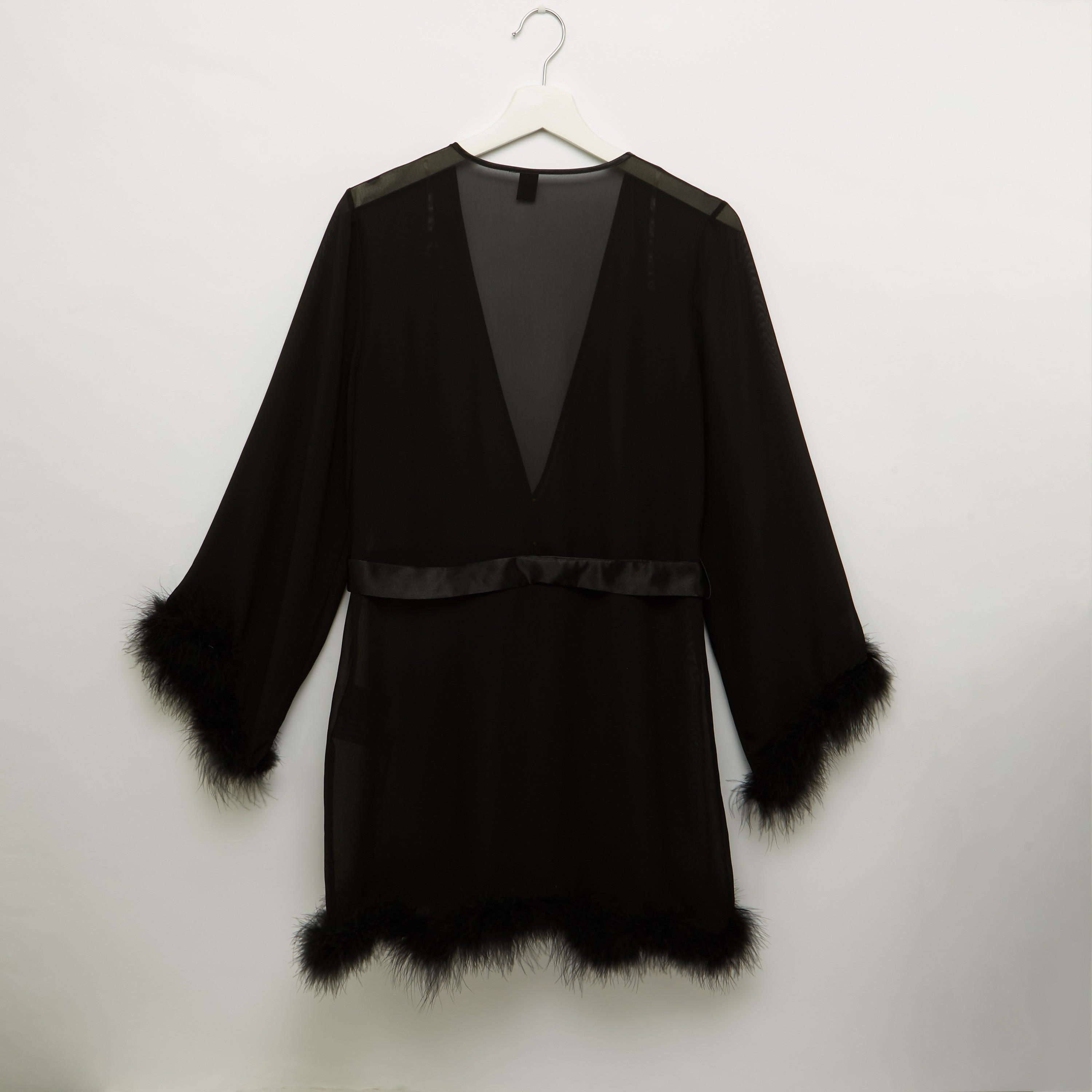 طقم ملابس نوم من قطعتين بتفاصيل دانتيل-women-clothing-nightwear-pyjamas-longsets-image-7