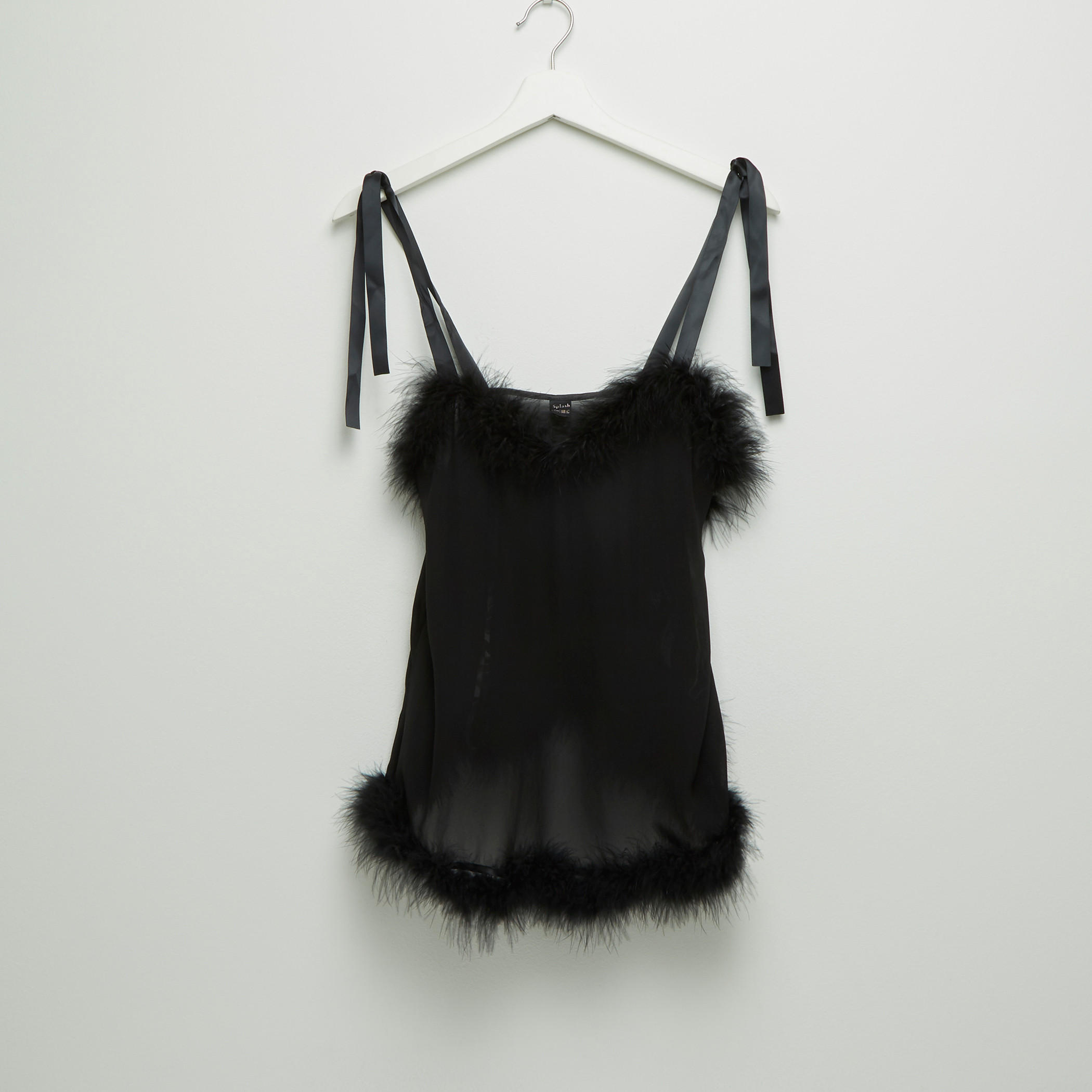 طقم بنطلون بيجاما وبلوزة دون أكمام بتفاصيل قطيفة-women-clothing-nightwear-pyjamas-longsets-image-1