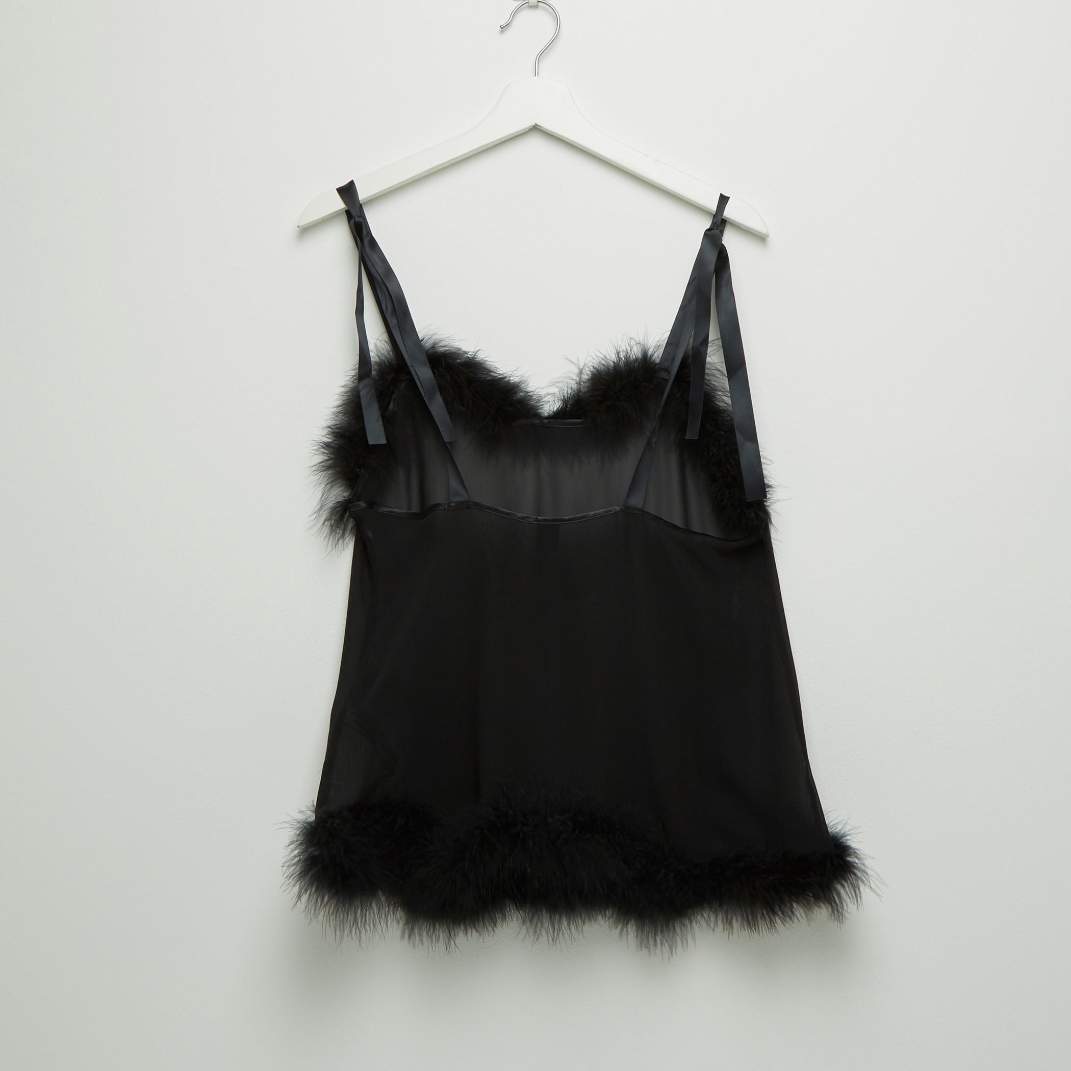 طقم بنطلون بيجاما وبلوزة دون أكمام بتفاصيل قطيفة-women-clothing-nightwear-pyjamas-longsets-image-3
