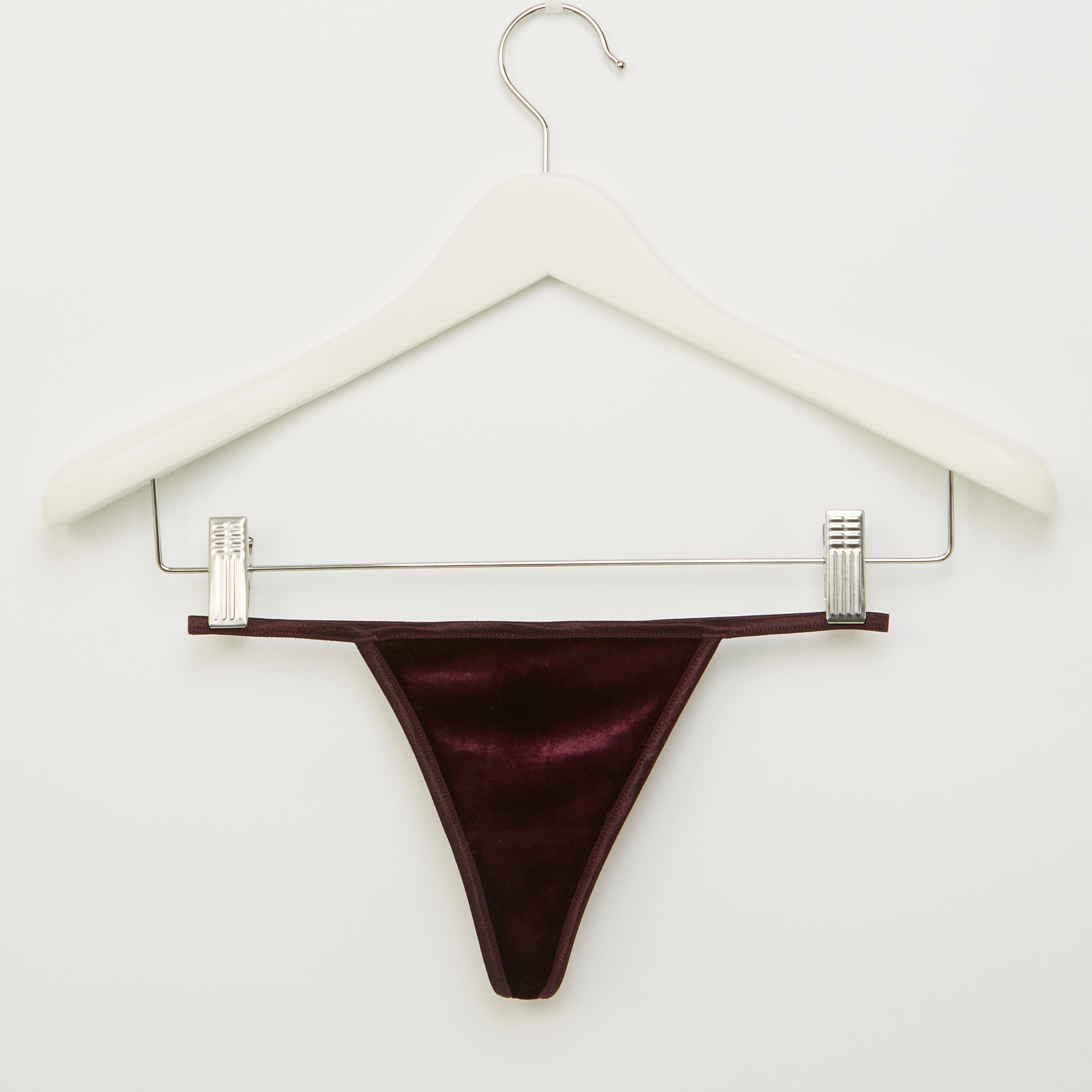 قميص نوم دانتيل بياقة V مع ثونج-women-clothing-nightwear-pyjamas-longsets-image-4