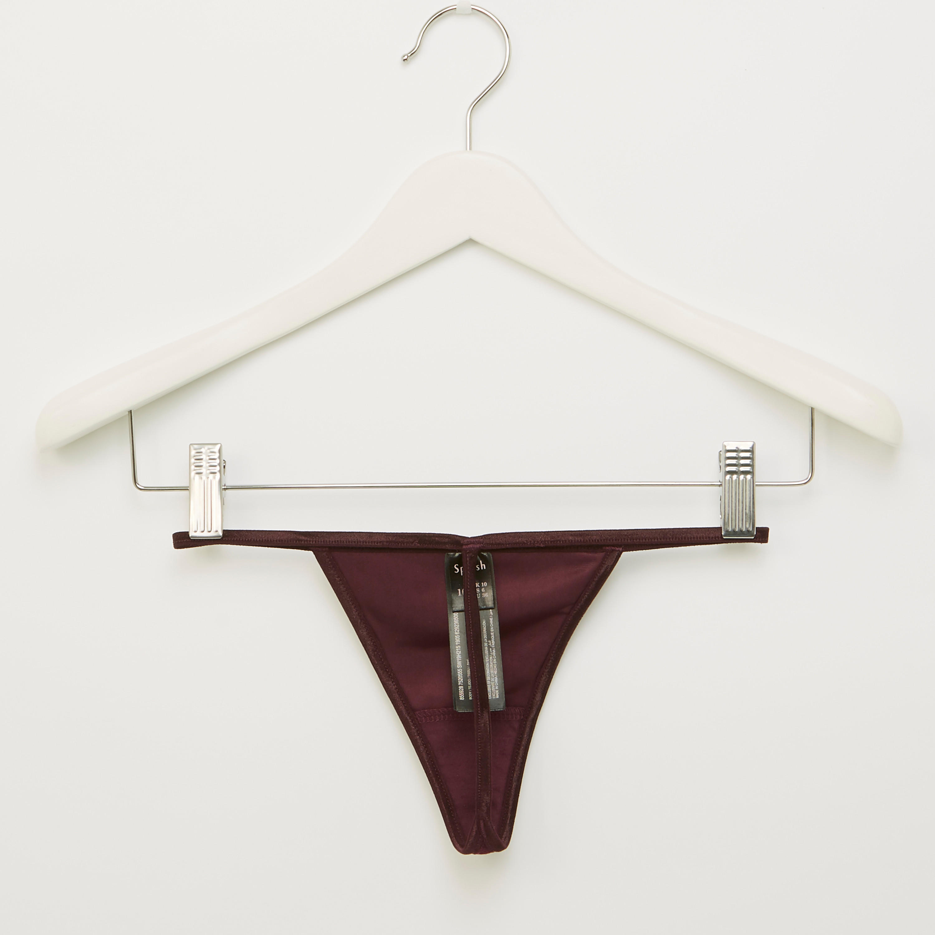 قميص نوم دانتيل بياقة V مع ثونج-women-clothing-nightwear-pyjamas-longsets-image-5
