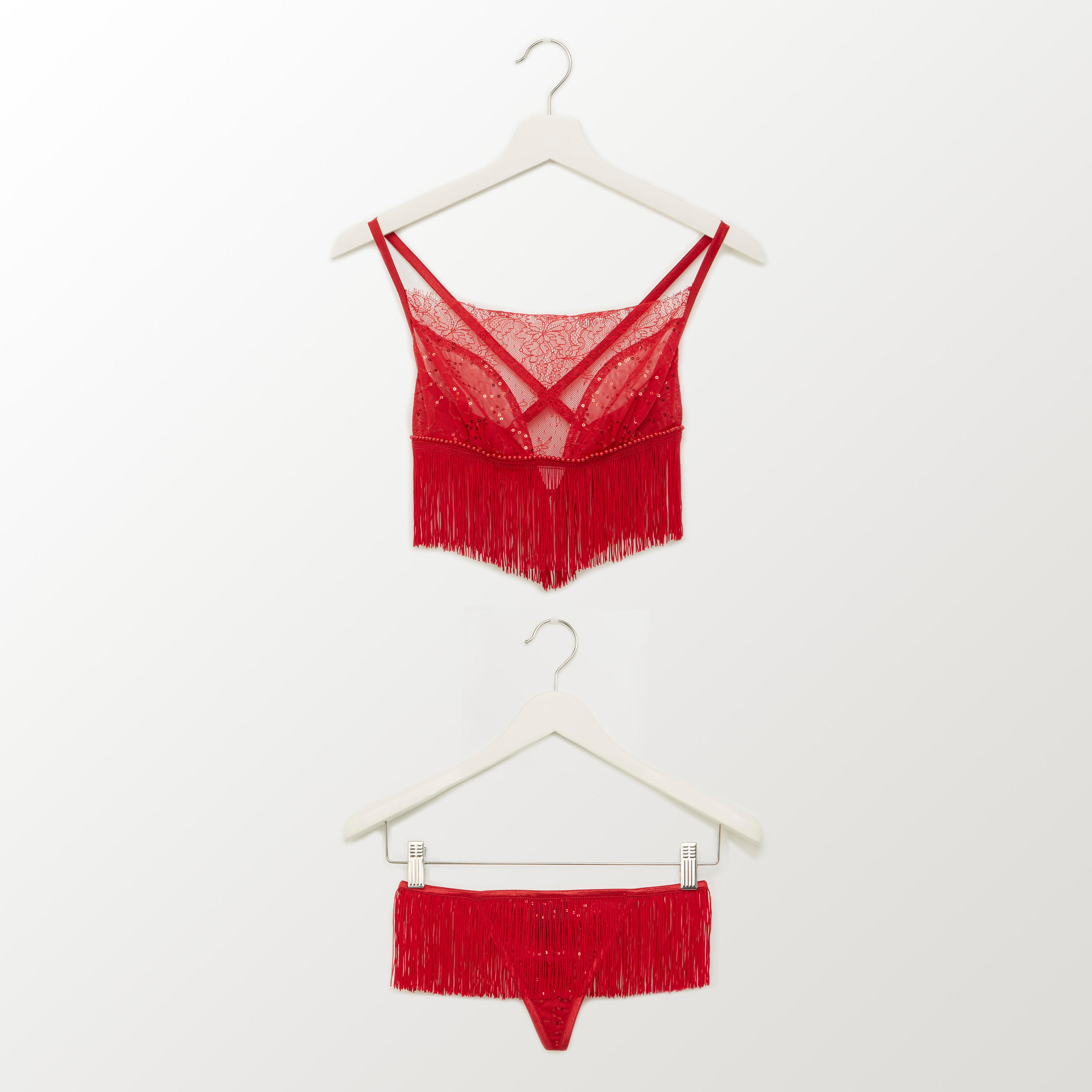 Lace Night Dress with Thongs-women-clothing-nightwear-pyjamas-longsets-image-1