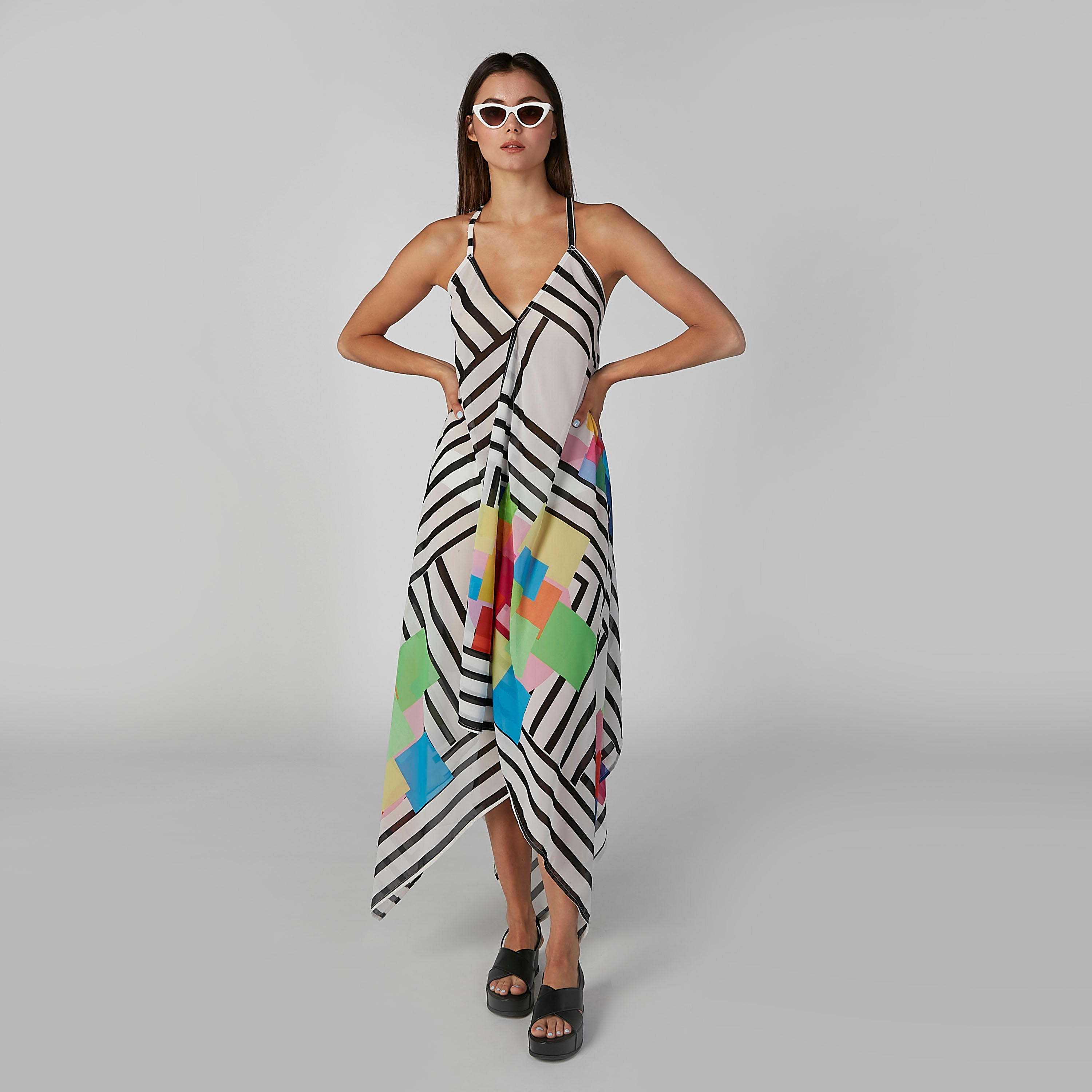 فستان طويل دون أكمام وحوّاف غير مستويّة وطبعات-women-clothing-dresses-image-1
