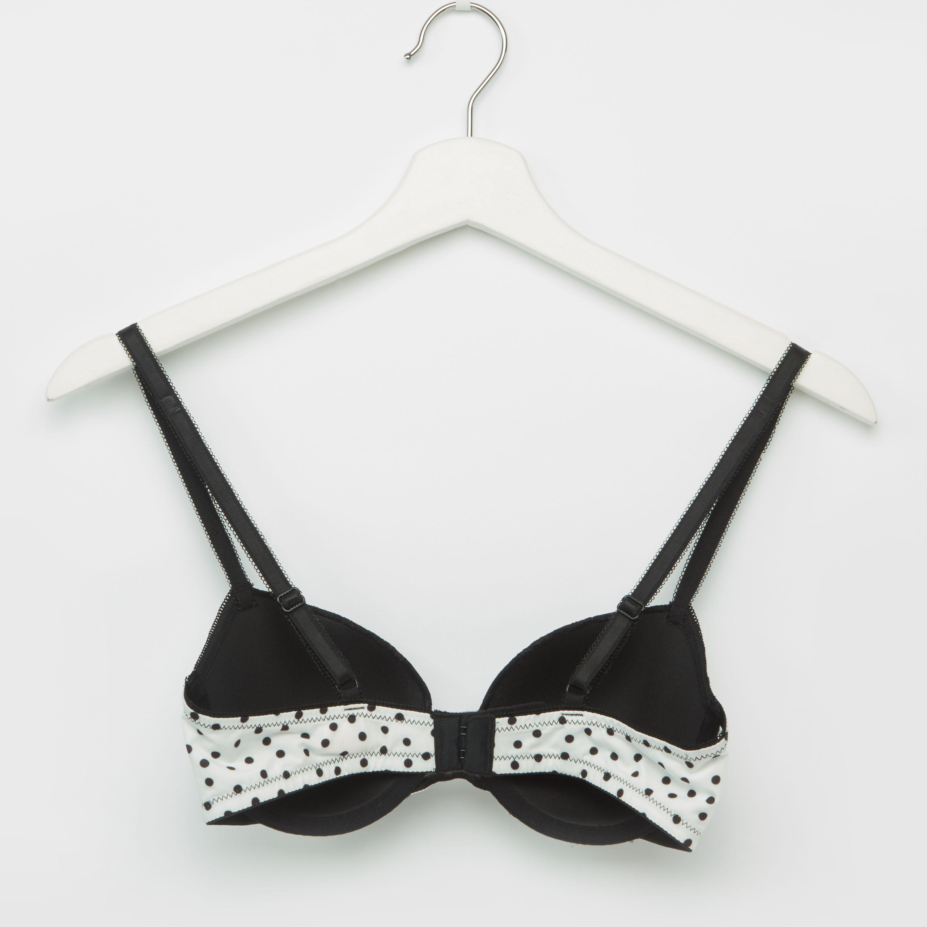 صدريّة تيشيرت مبطّنة بتفاصيل دانتيل ومشبك إغلاق ناعم - طقم من قطعتين-women-clothing-lingerie-bras-image-5