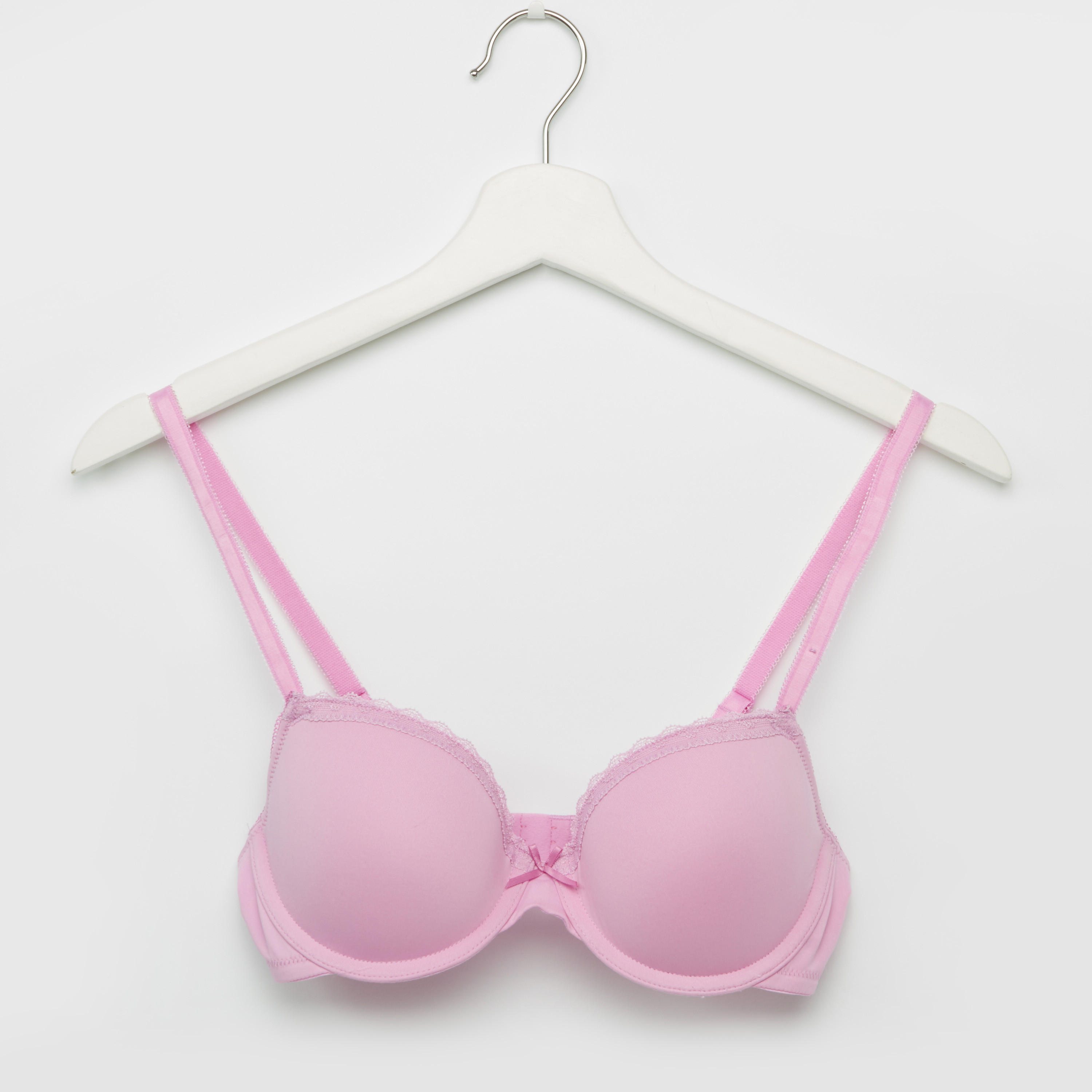 صدريّة مبطّنة بتفاصيل دانتيل ومشبك إغلاق ناعم - طقم من قطعتين-women-clothing-lingerie-bras-image-2