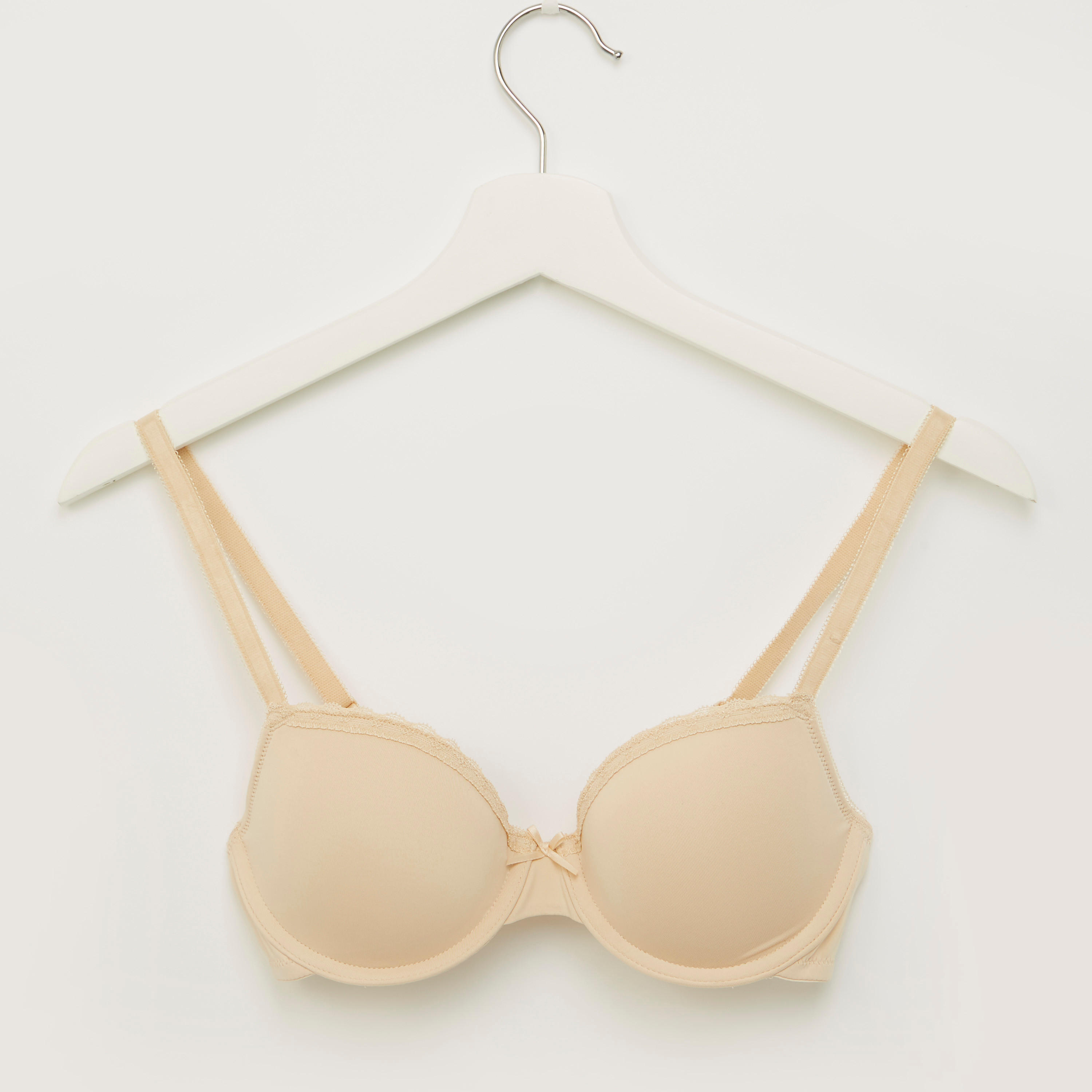 صدريّة سادة مبطّنة بتفاصيل دانتيل - طقم من قطعتين-women-clothing-lingerie-bras-image-2