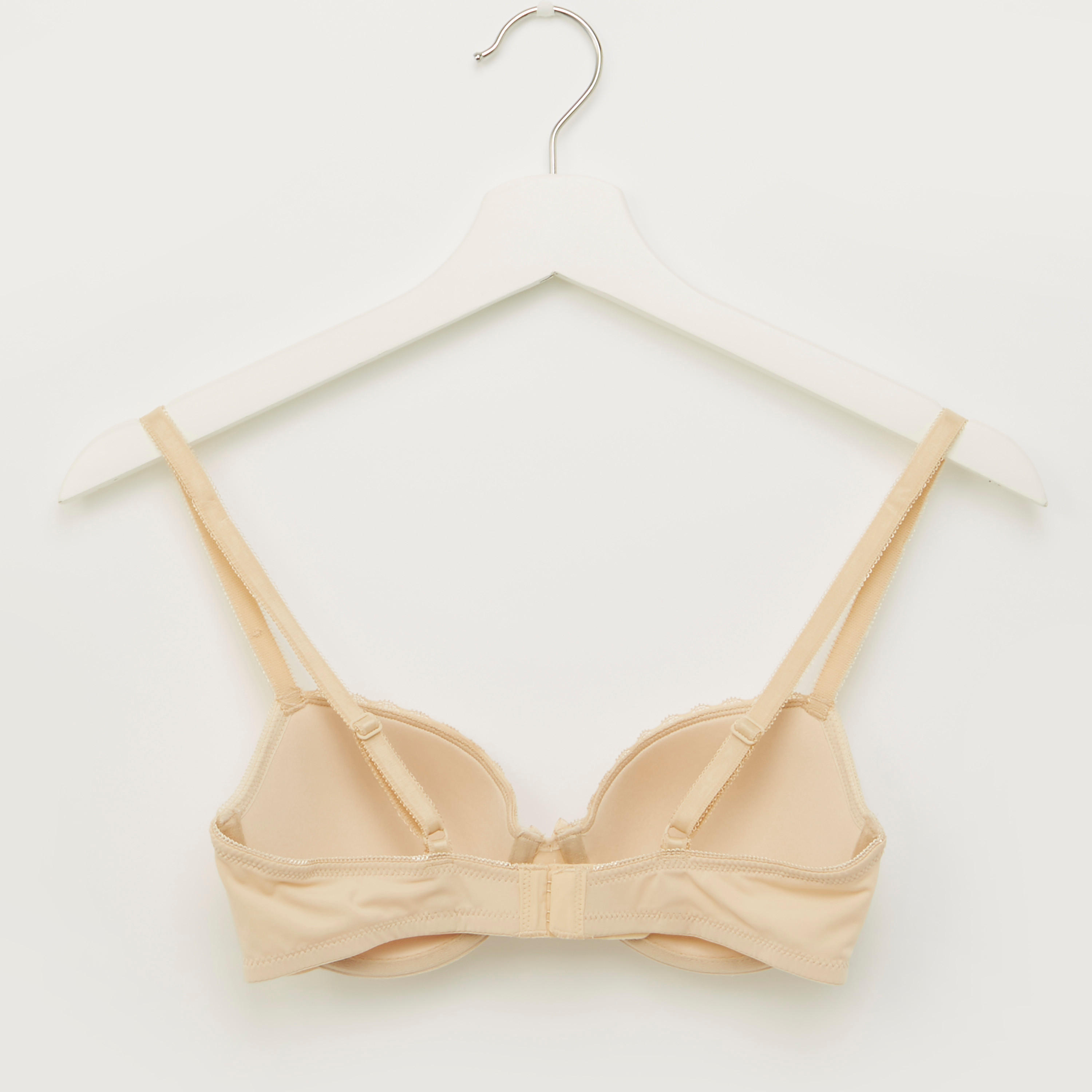 صدريّة سادة مبطّنة بتفاصيل دانتيل - طقم من قطعتين-women-clothing-lingerie-bras-image-3