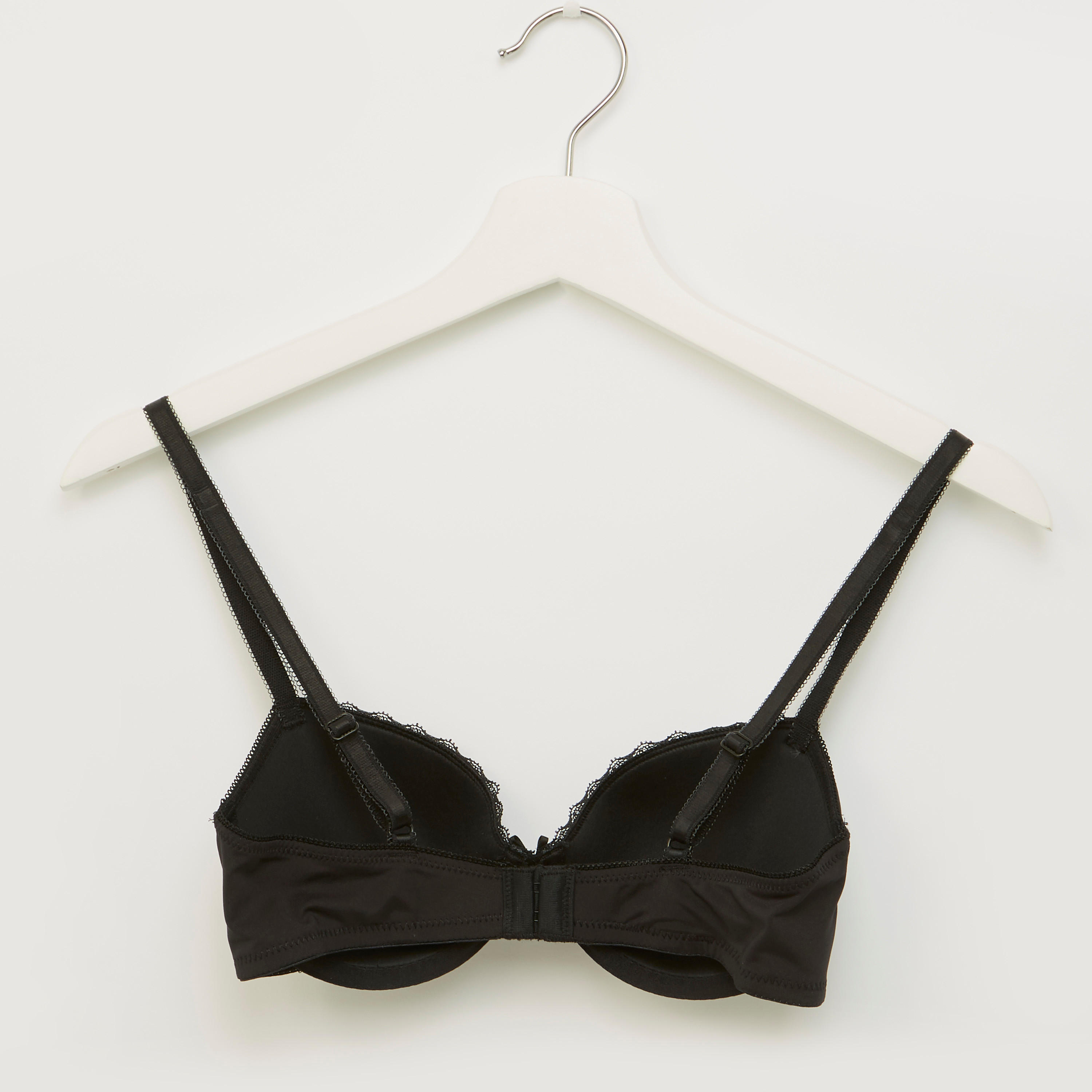 صدريّة سادة مبطّنة بتفاصيل دانتيل - طقم من قطعتين-women-clothing-lingerie-bras-image-5