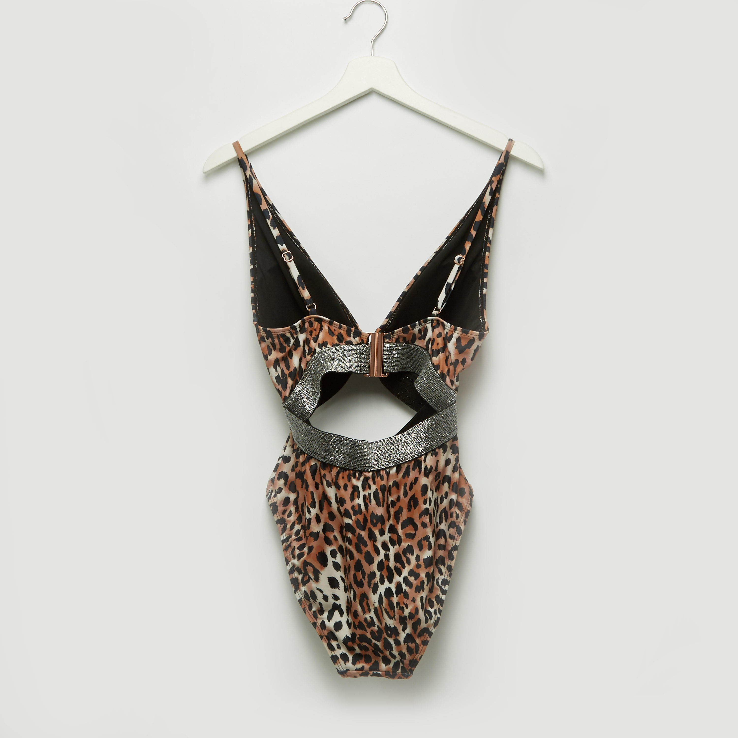 بدلة سباحة بياقة V وتفاصيل جليتر وطبعات حيوانات-women-clothing-swimandbeach-swimsuits-image-3