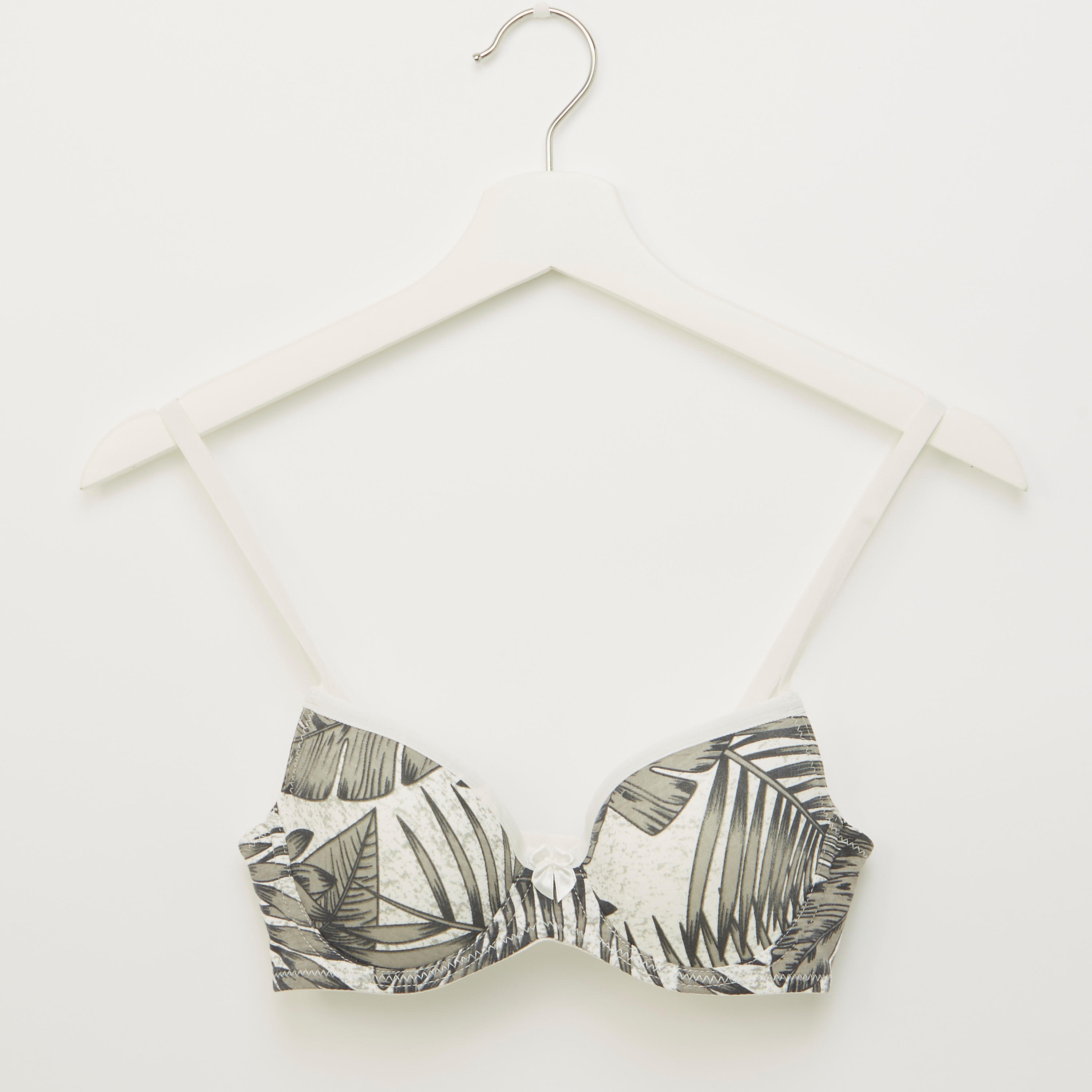 Printed Bra with Hook and Eye Closure-women-clothing-lingerie-bras-image-1