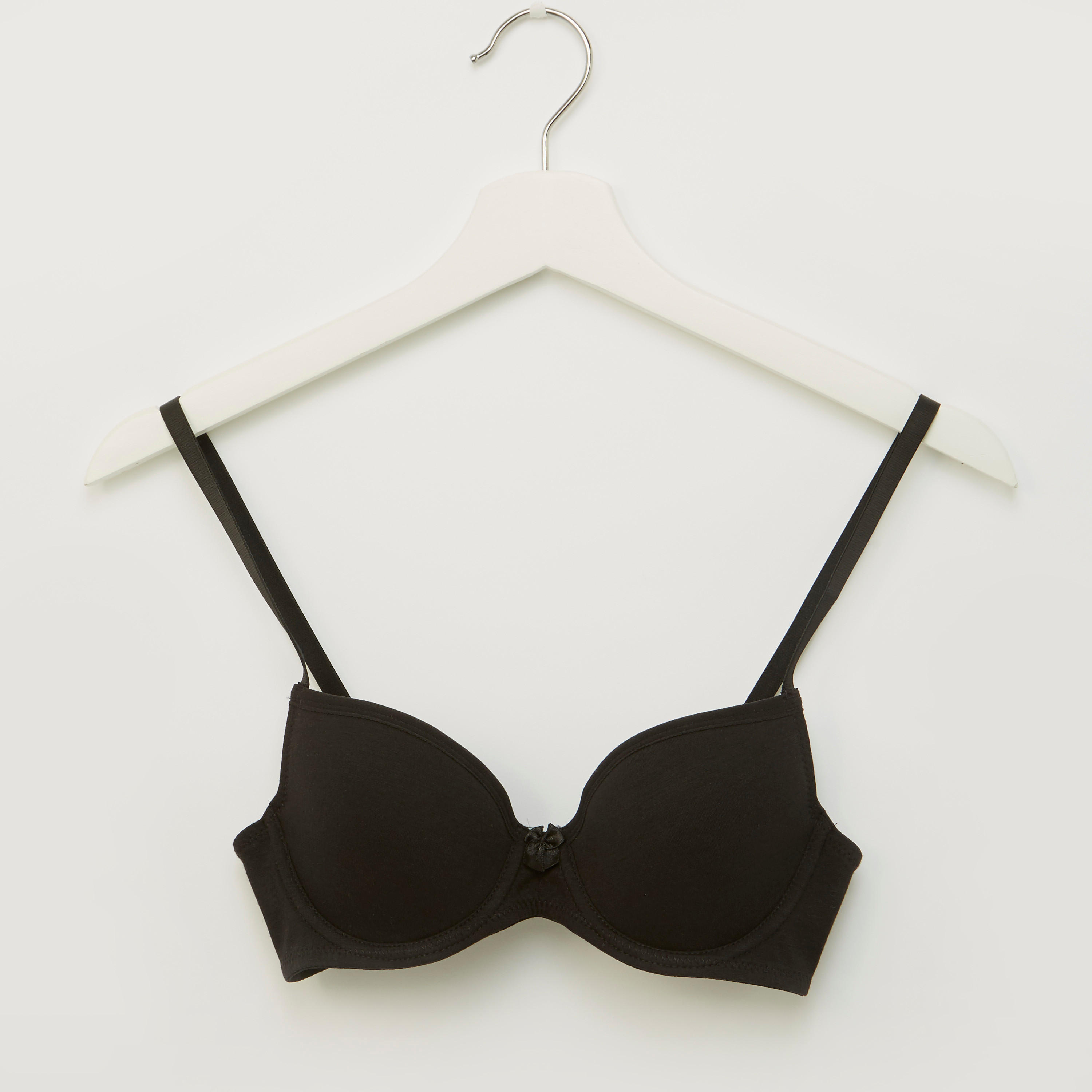 صدريّة سادة مبطّنة بمشبك إغلاق-women-clothing-lingerie-bras-image-2