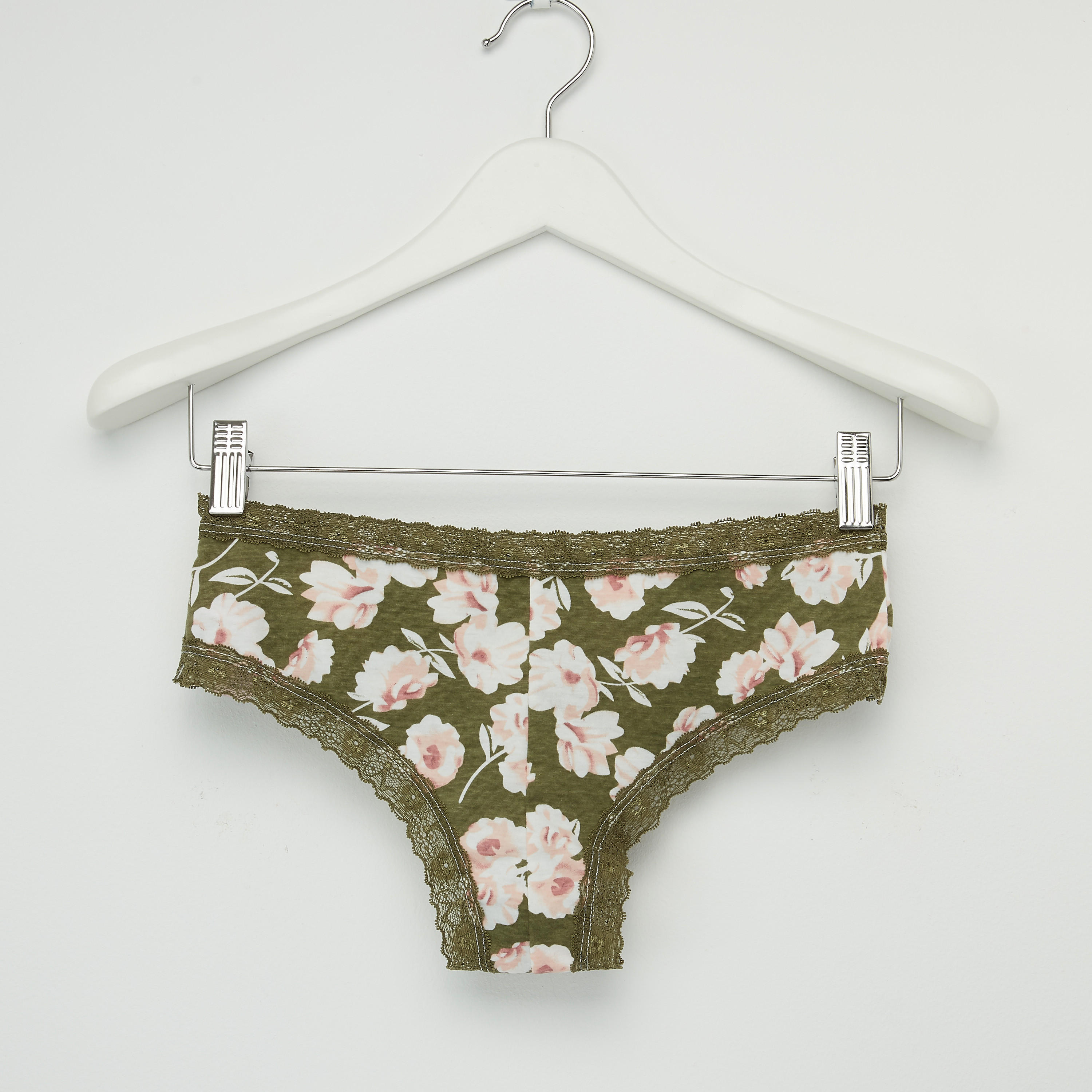 سراويل بيكيني بتفاصيل دانتيل وطبعات زهرية-women-clothing-lingerie-panties-image-2