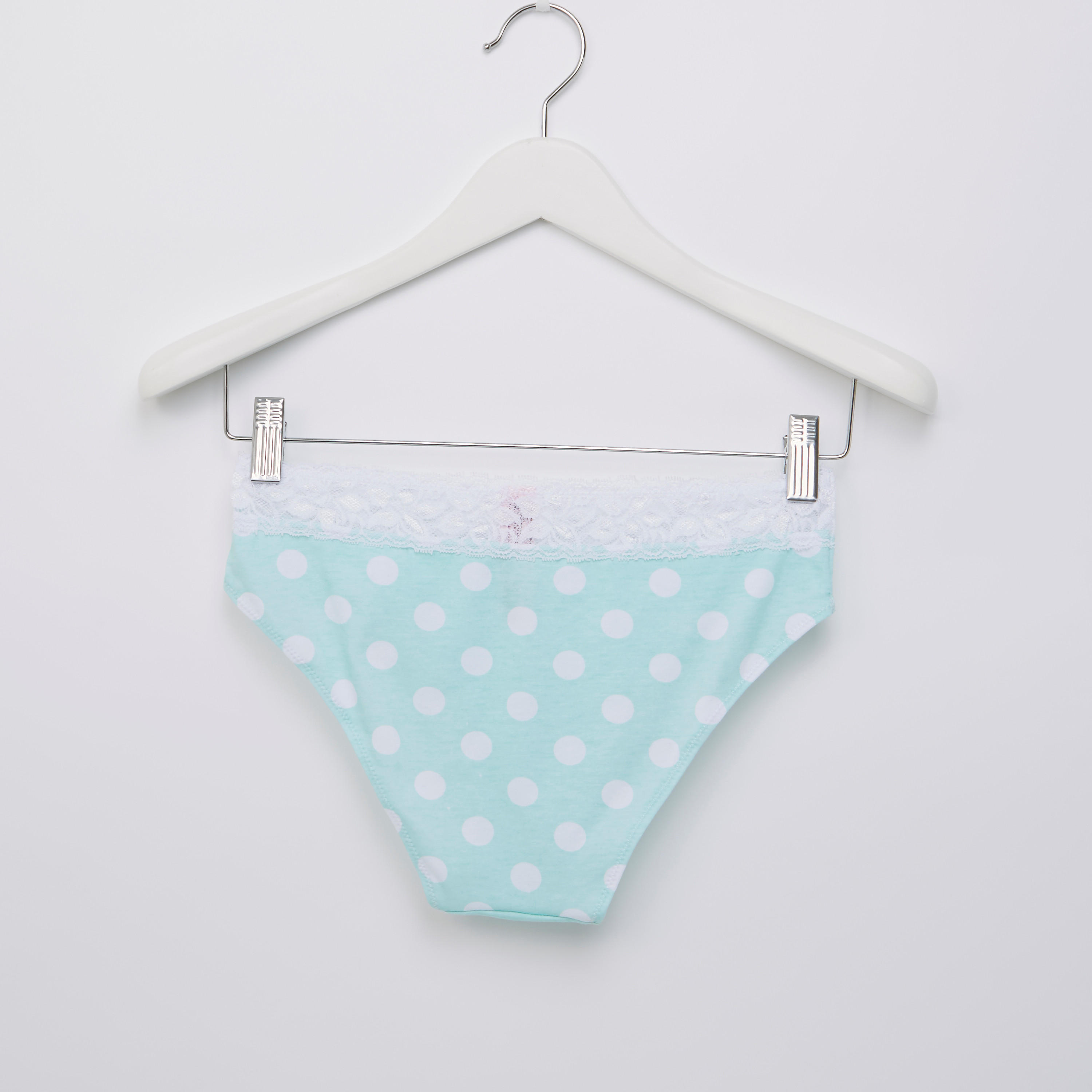 Printed High Leg Bikini Briefs with Lace Detail-women-clothing-lingerie-panties-image-2