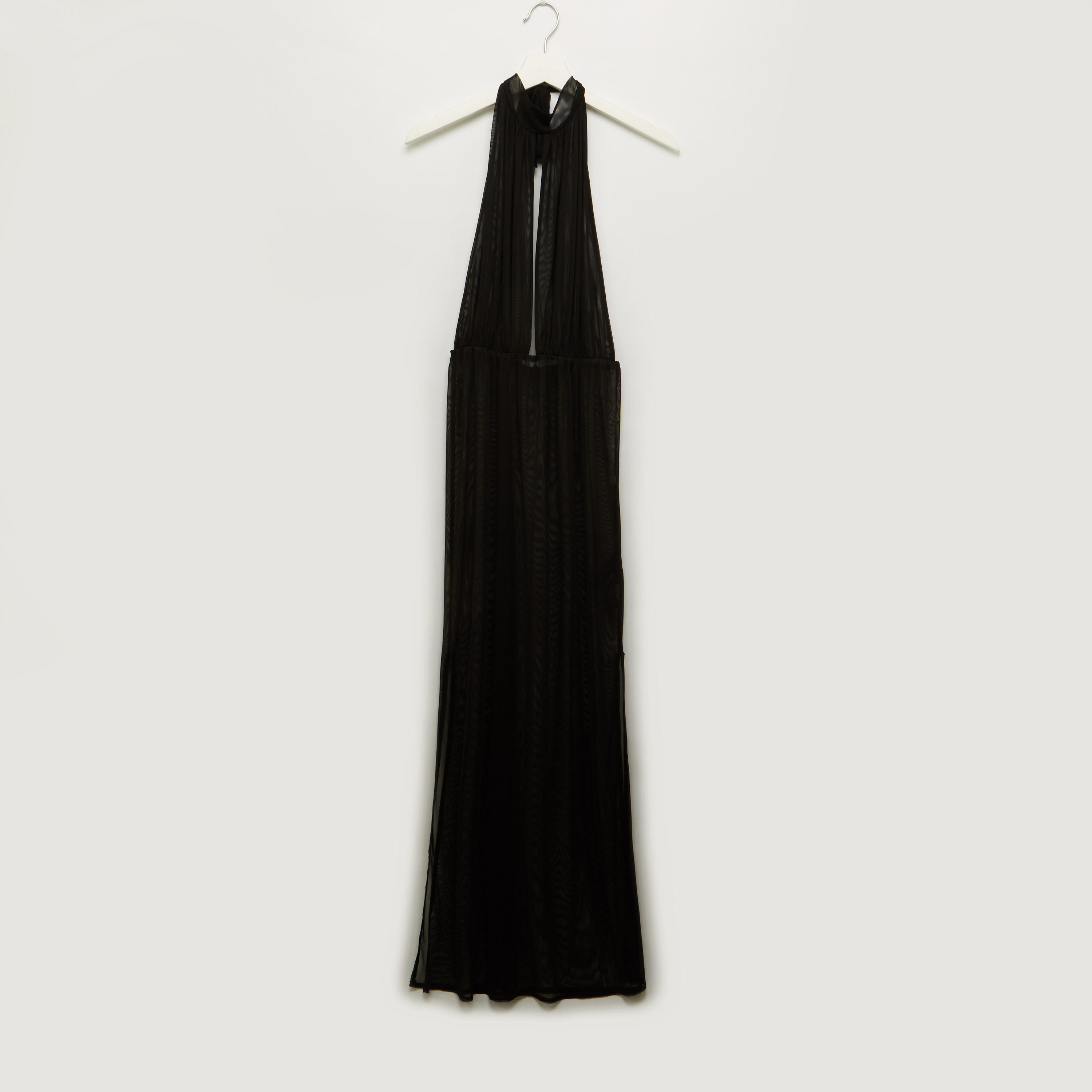 قميص نوم سادة بياقة هالتر-women-clothing-nightwear-nighties-image-1