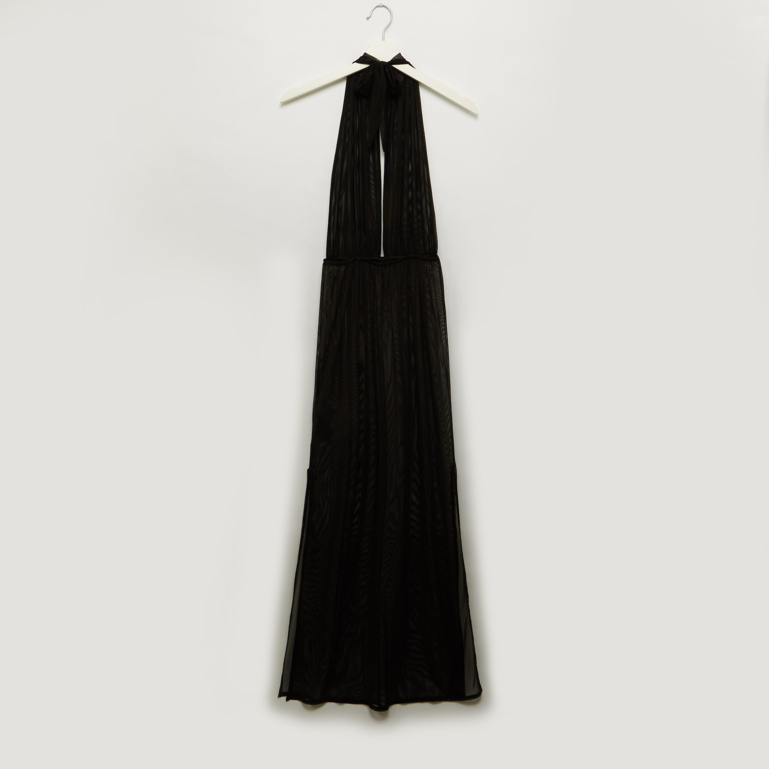 قميص نوم سادة بياقة هالتر-women-clothing-nightwear-nighties-image-3