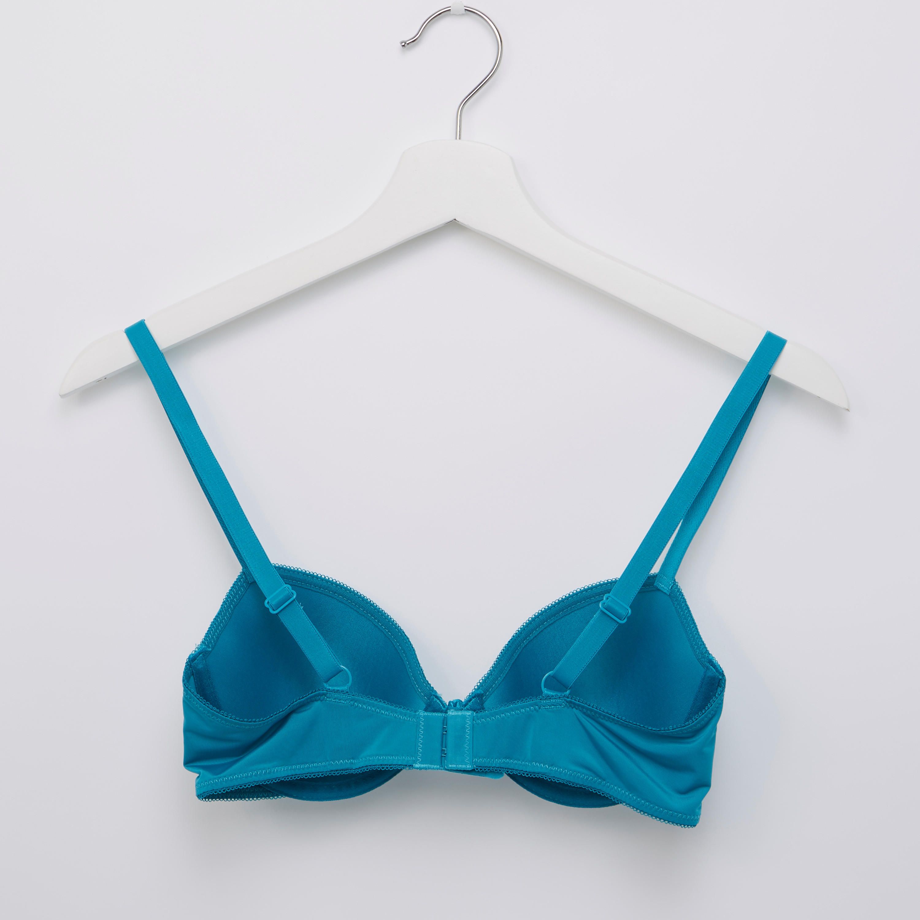 صدرية تيشيرت مبطنة سادة بخطّافة إغلاق-women-clothing-lingerie-bras-image-1