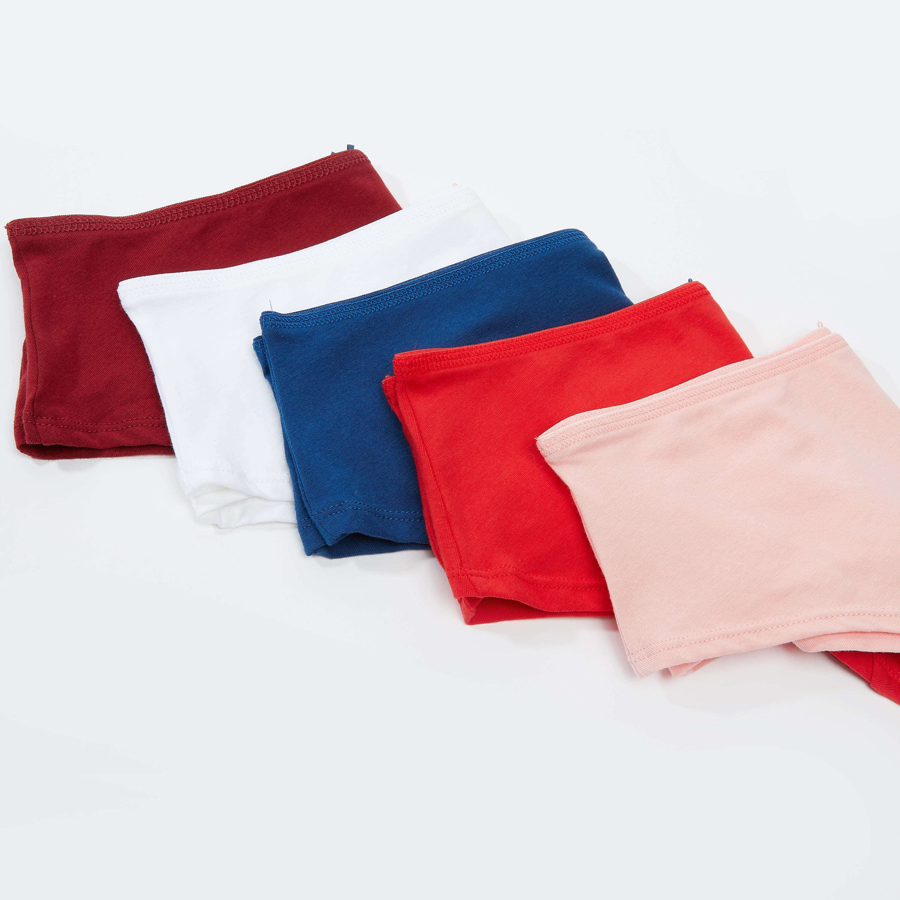 سراويل داخلية سادة بخصر مطاطي - طقم من 5 قطع-women-clothing-lingerie-panties-image-3