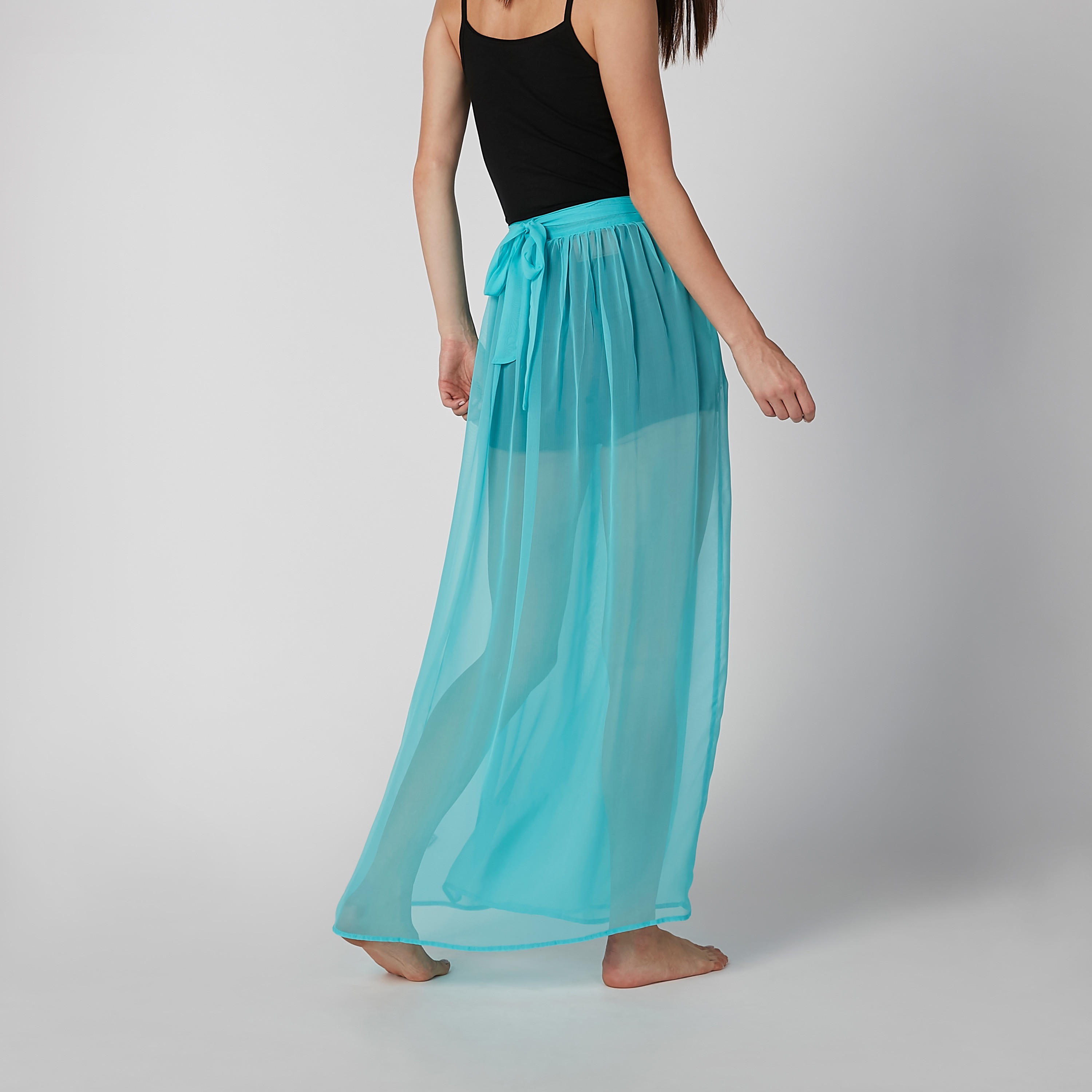 Plain Maxi Skirt with Tie Ups-women-clothing-bottoms-skirts-image-3