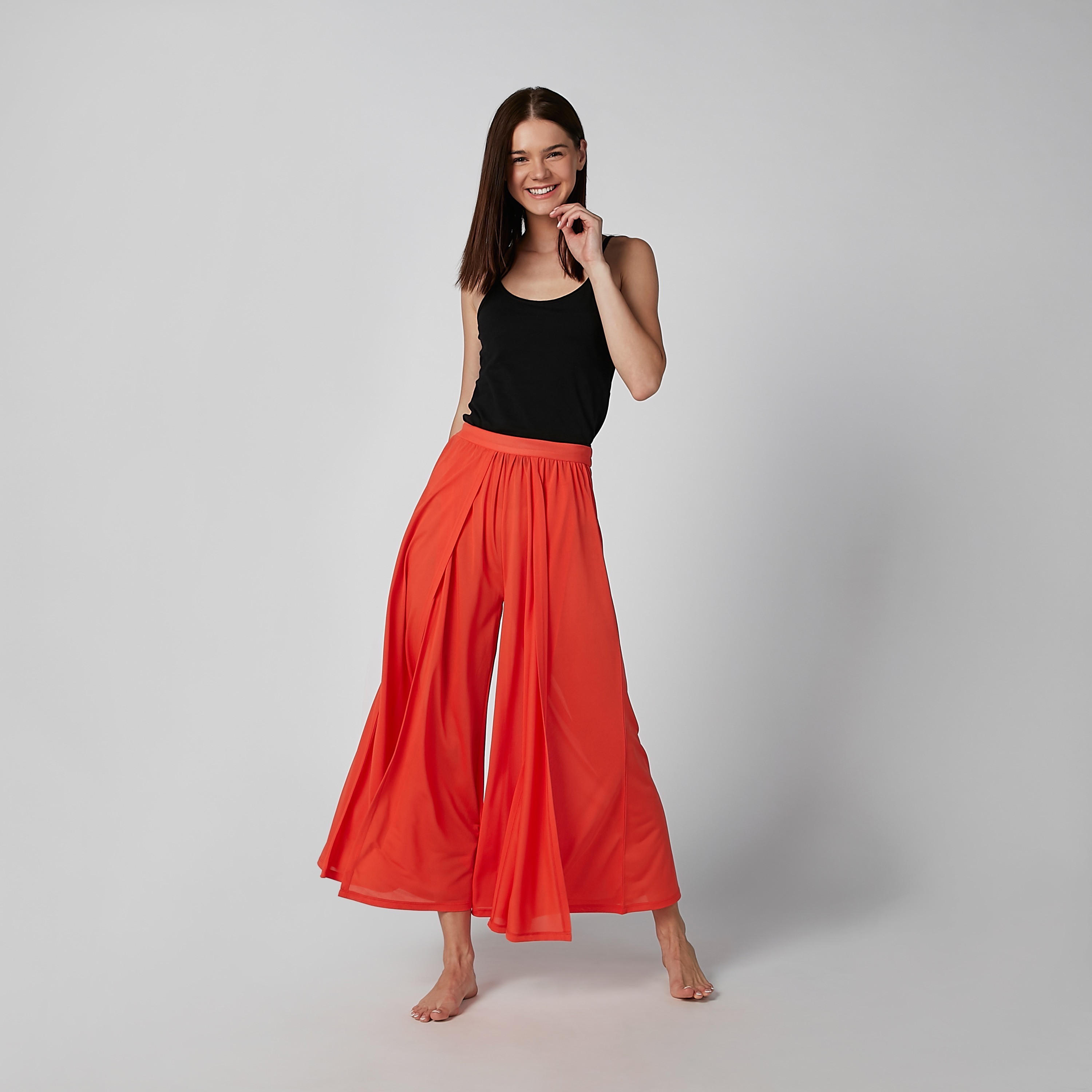 بنطال بيجاما واسع بخصر مطّاطي وفتحة جانبية-women-clothing-nightwear-pyjamas-bottoms-image-3
