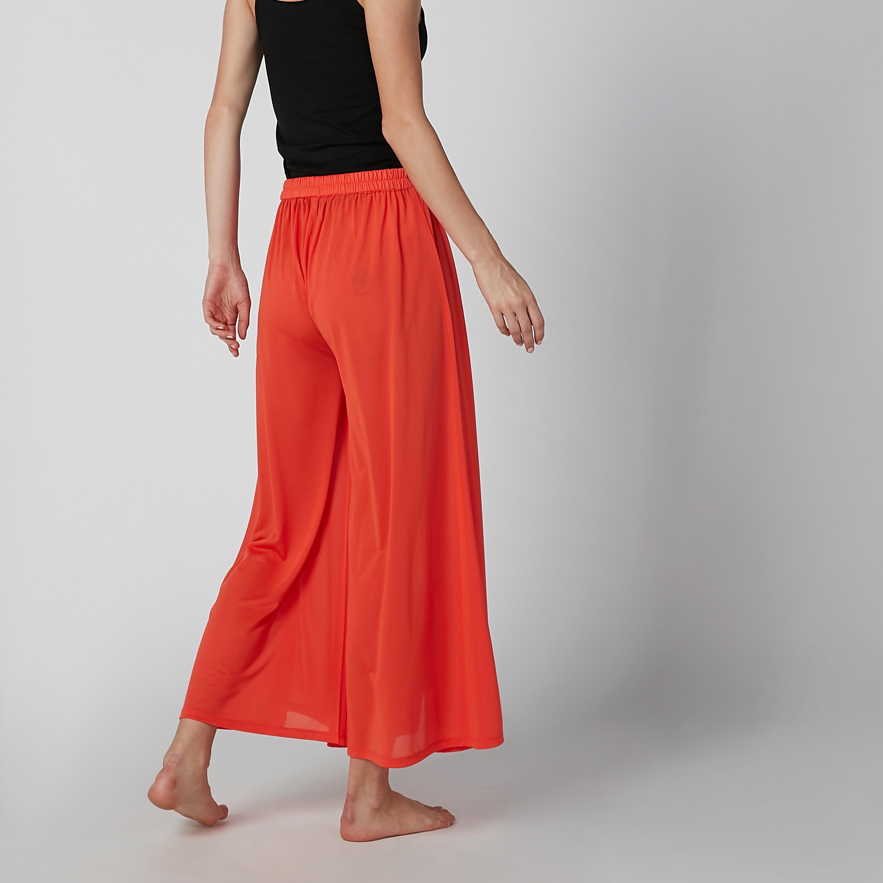 بنطال بيجاما واسع بخصر مطّاطي وفتحة جانبية-women-clothing-nightwear-pyjamas-bottoms-image-5