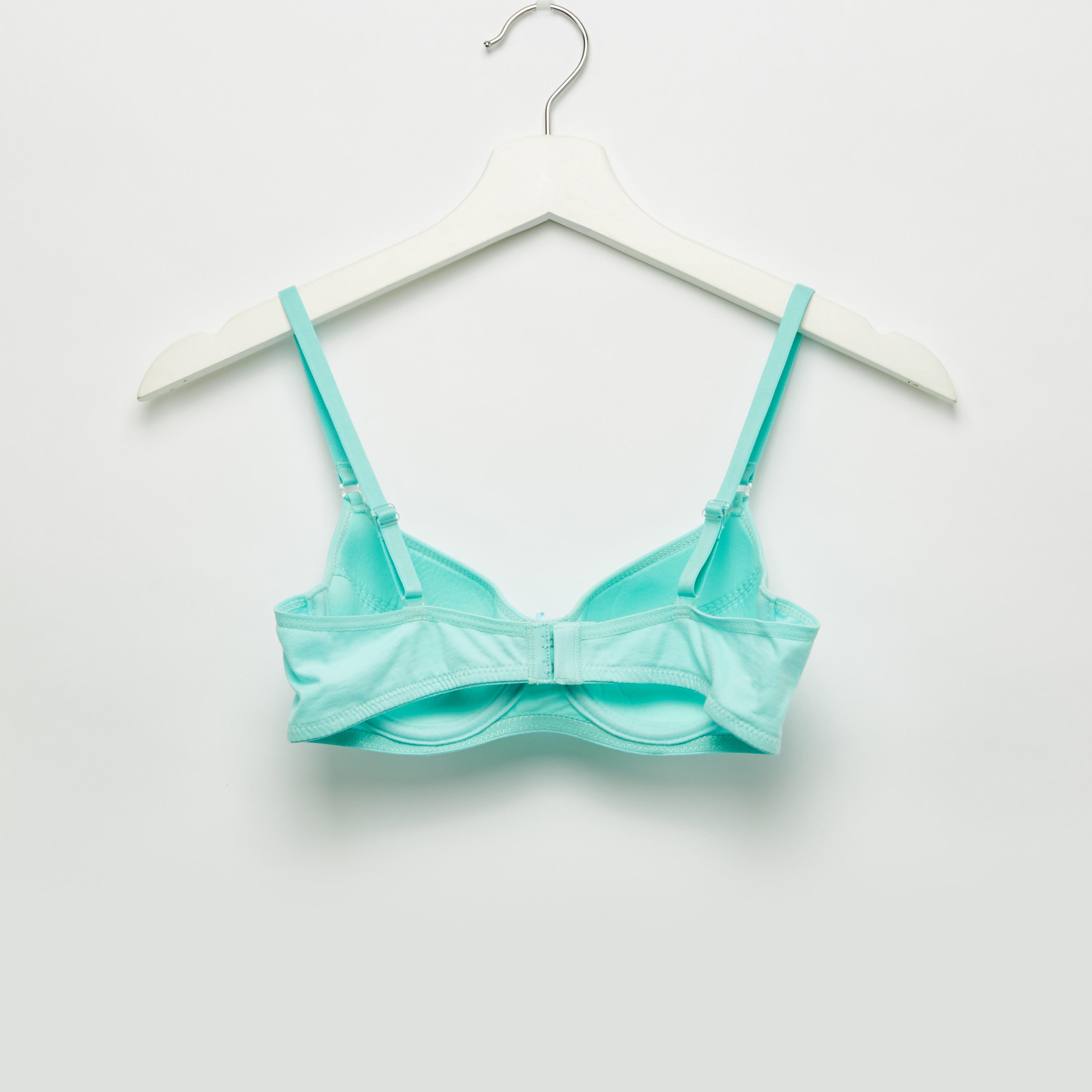 صدريّة تيشيرت مبطّنة بمشبك إغلاق ناعم - طقم من قطعتين-women-clothing-lingerie-bras-image-3