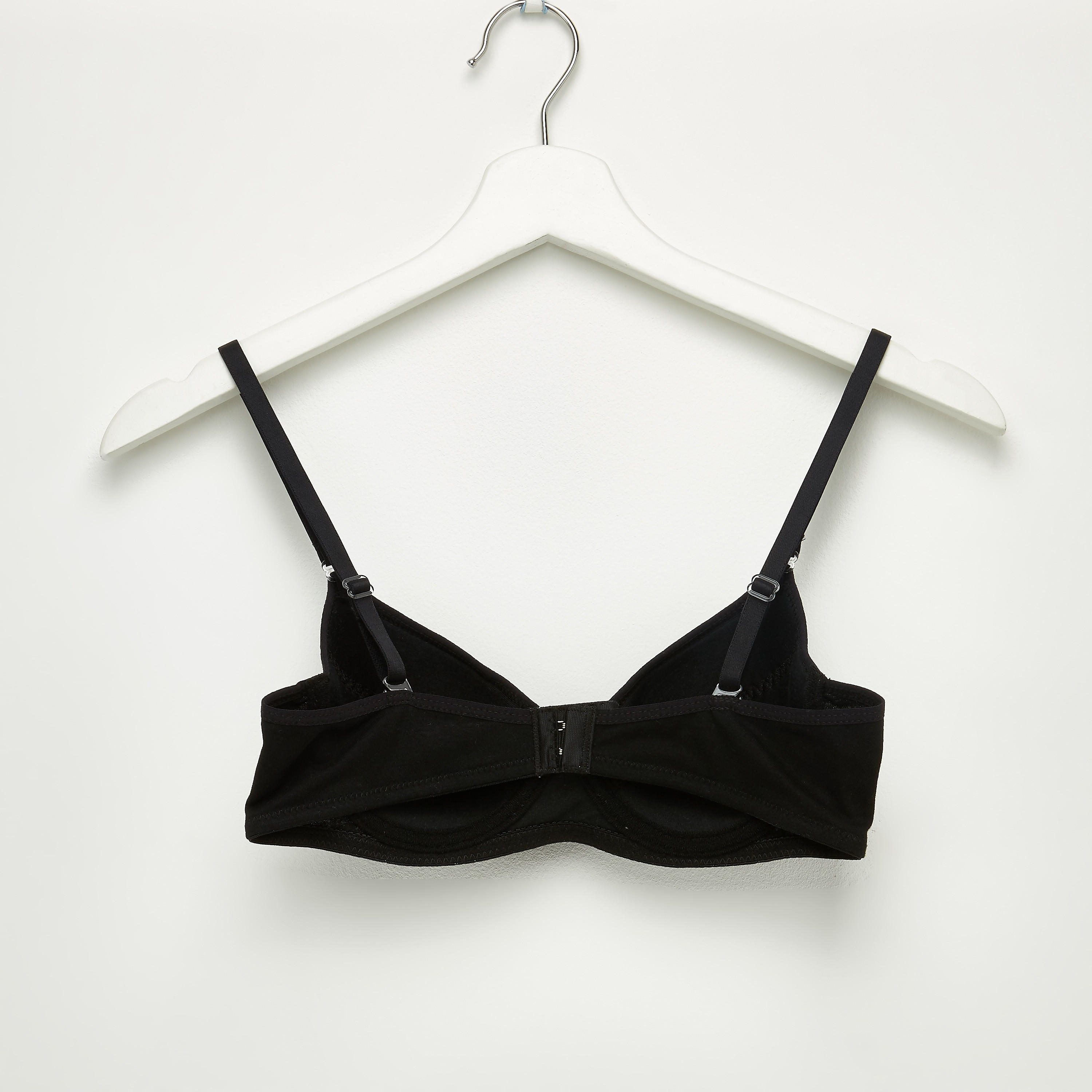 Set of 2 - Solid T-shirt Bra with Hook and Eye Closure-women-clothing-lingerie-bras-image-3