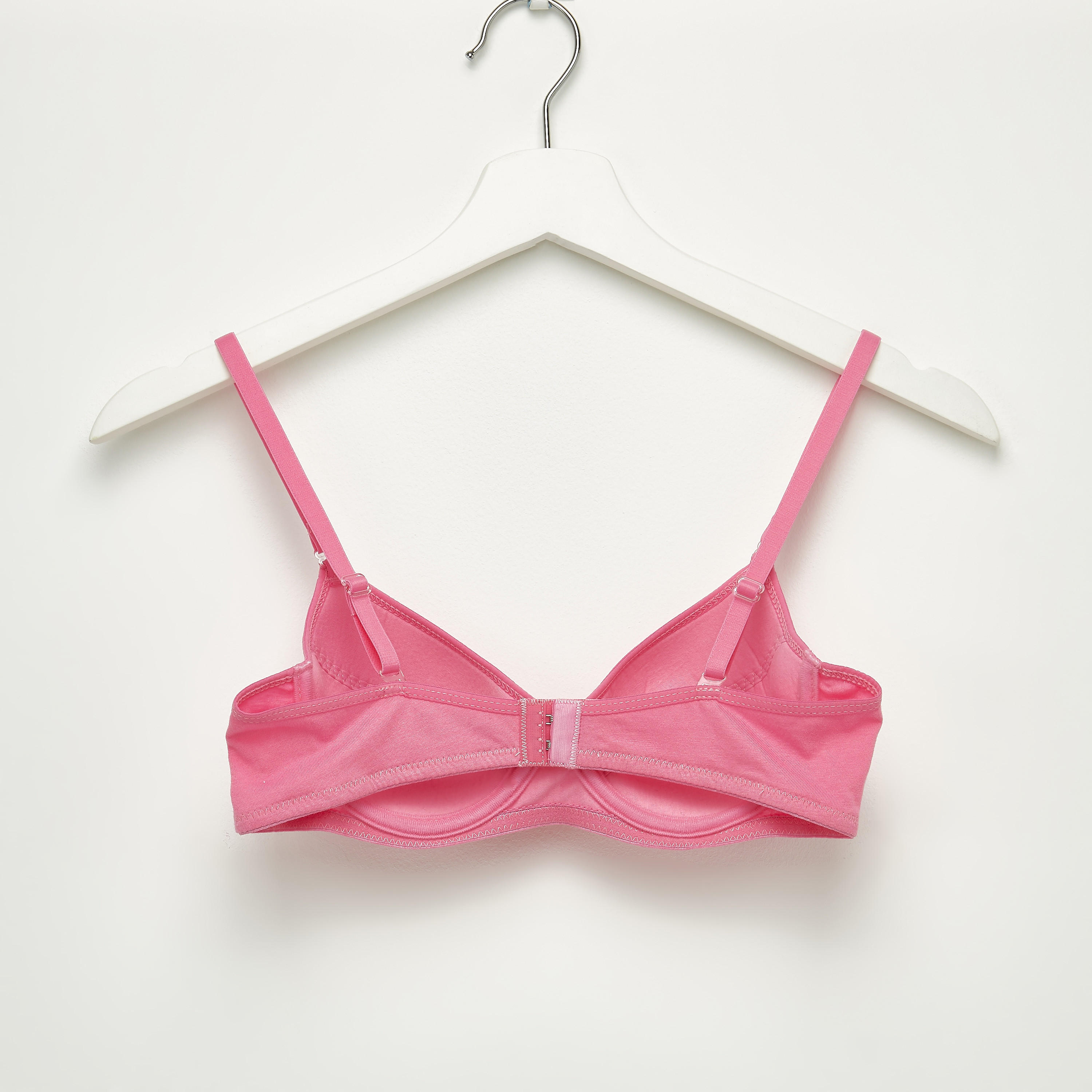 Set of 2 - Solid T-shirt Bra with Hook and Eye Closure-women-clothing-lingerie-bras-image-5