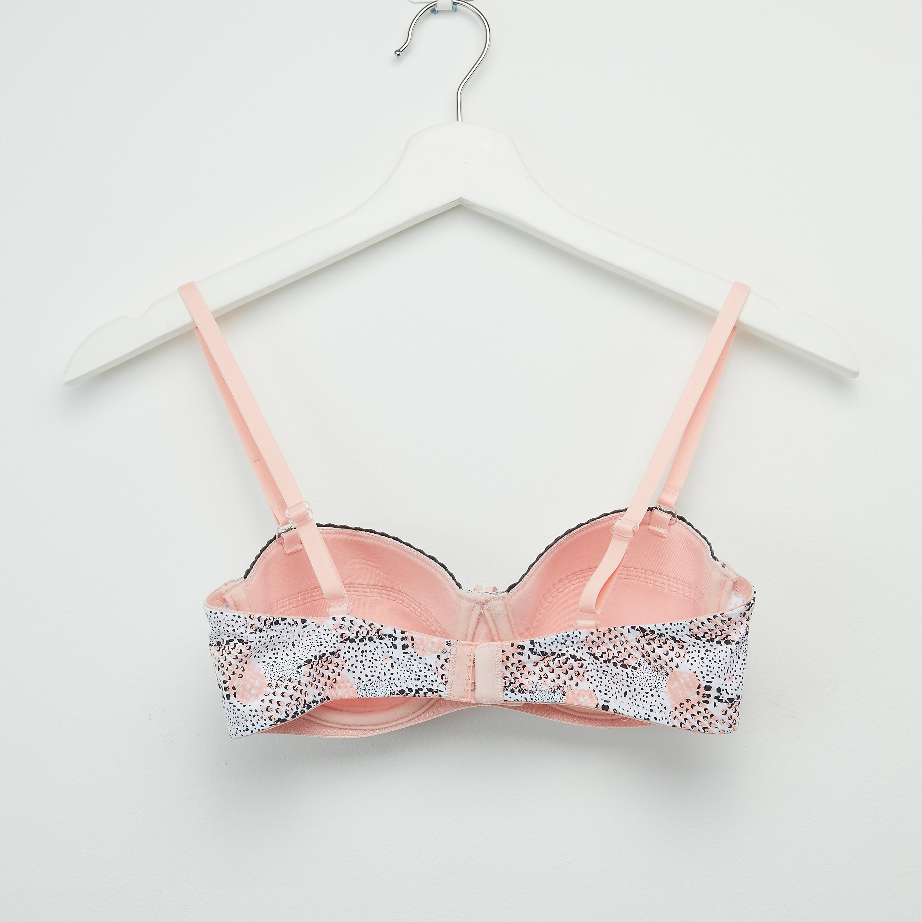 صدريّة تيشيرت مبطّنة بمشبك إغلاق ناعم - طقم من قطعتين متنوعتين-women-clothing-lingerie-bras-image-3