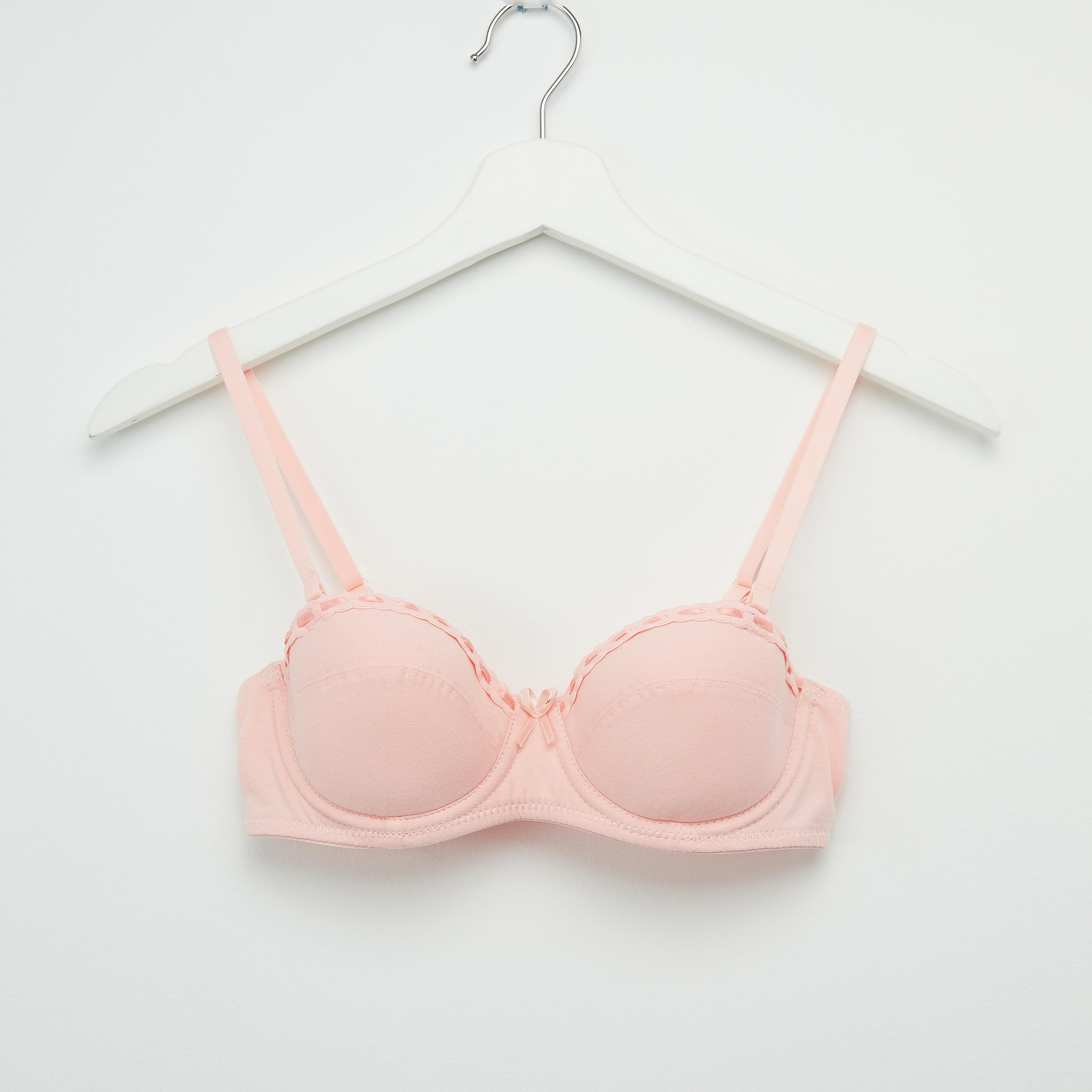 صدريّة تيشيرت مبطّنة بمشبك إغلاق ناعم - طقم من قطعتين متنوعتين-women-clothing-lingerie-bras-image-4