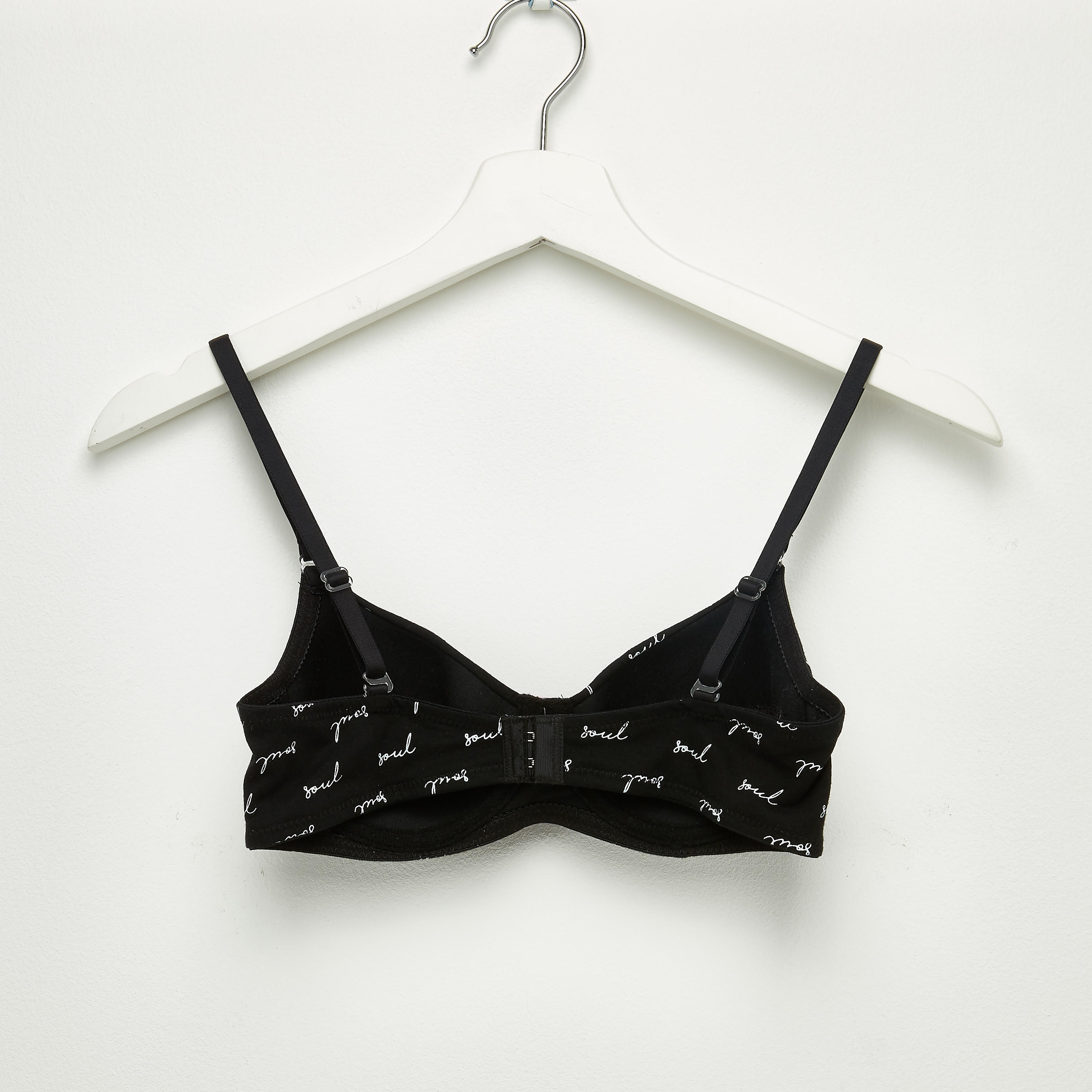 Set of 2 - Padded T-shirt Bra with Hook and Eye Closure-women-clothing-lingerie-bras-image-3