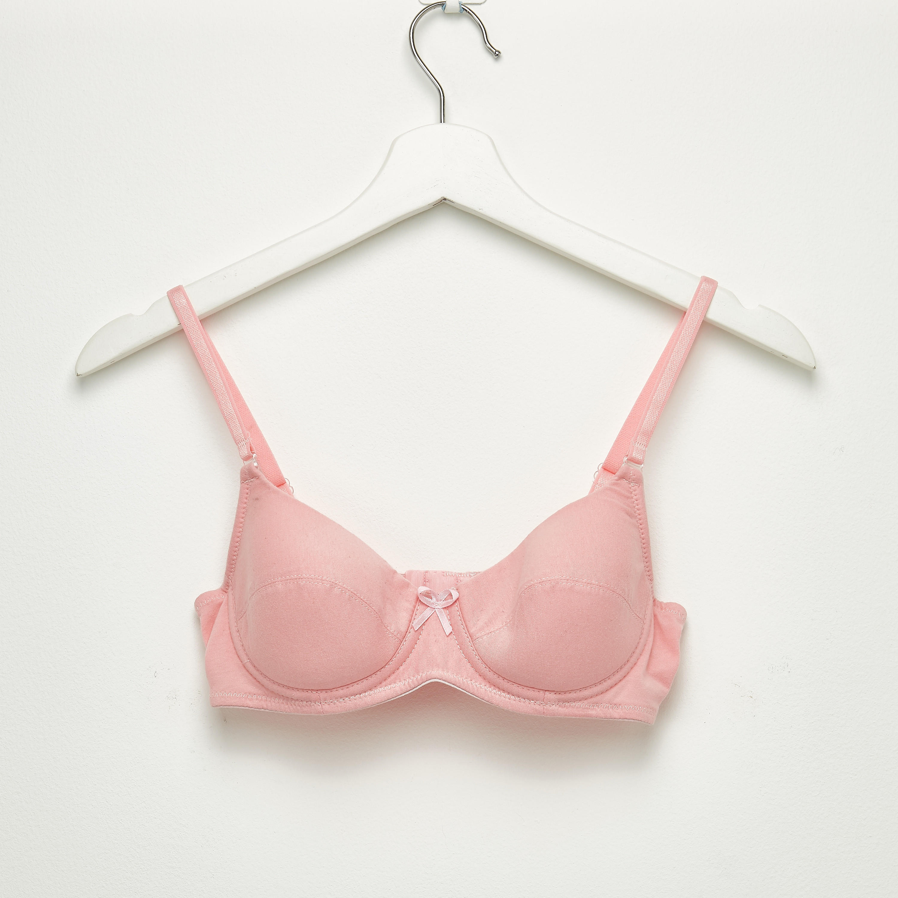 Set of 2 - Padded T-shirt Bra with Hook and Eye Closure-women-clothing-lingerie-bras-image-4