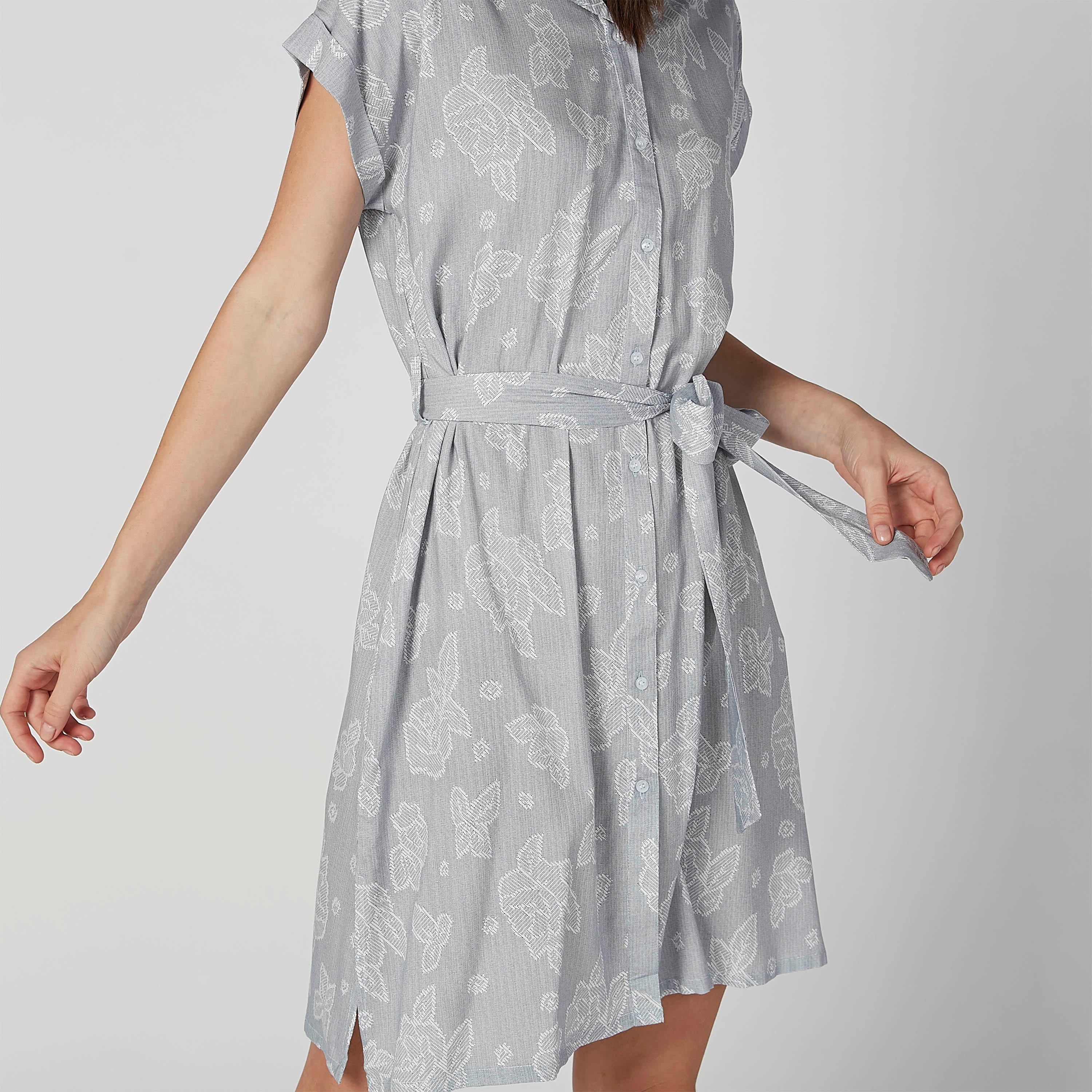 قميص نوم بأكمام كاب وأربطة وطبعات زهرية-women-clothing-nightwear-nighties-image-3