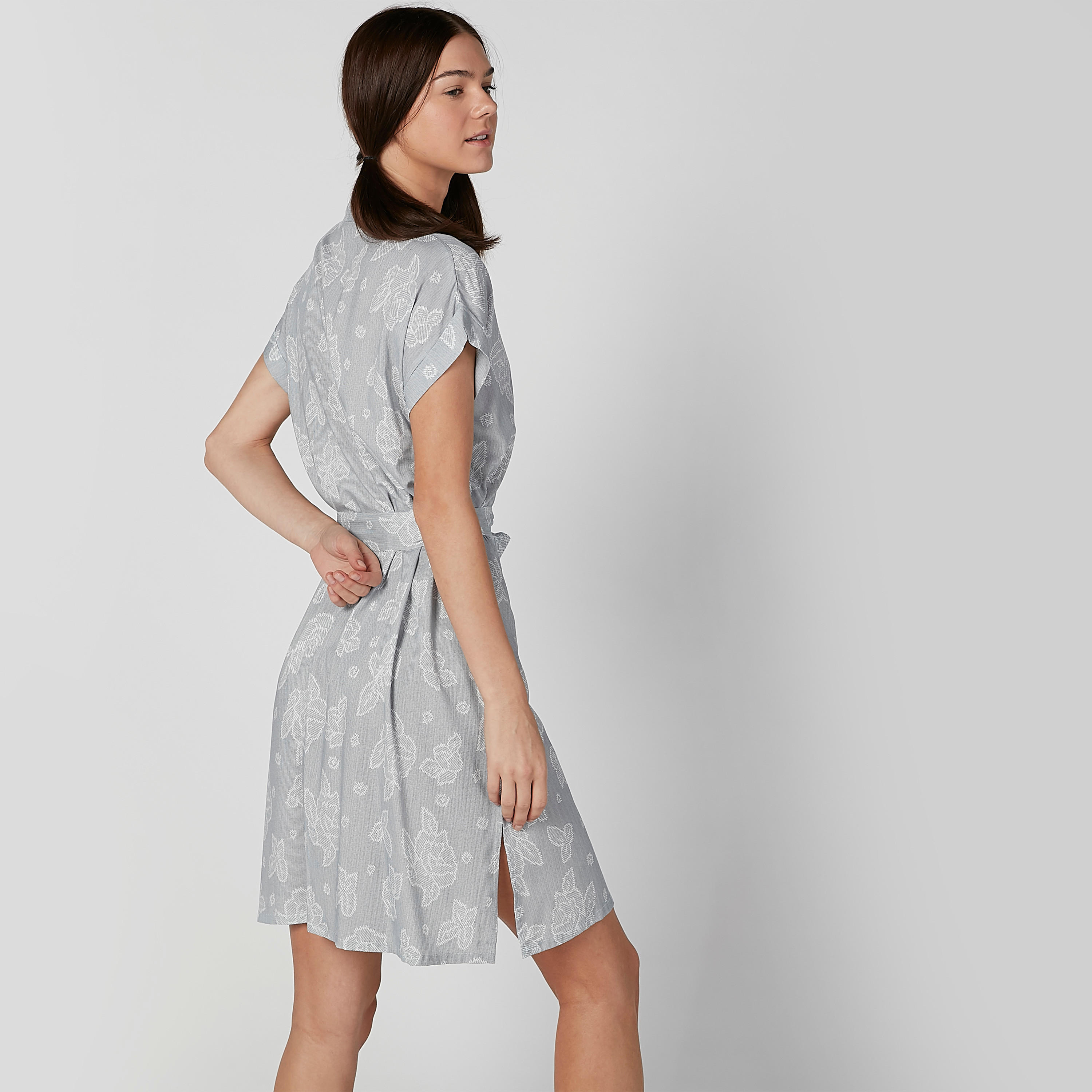 قميص نوم بأكمام كاب وأربطة وطبعات زهرية-women-clothing-nightwear-nighties-image-4
