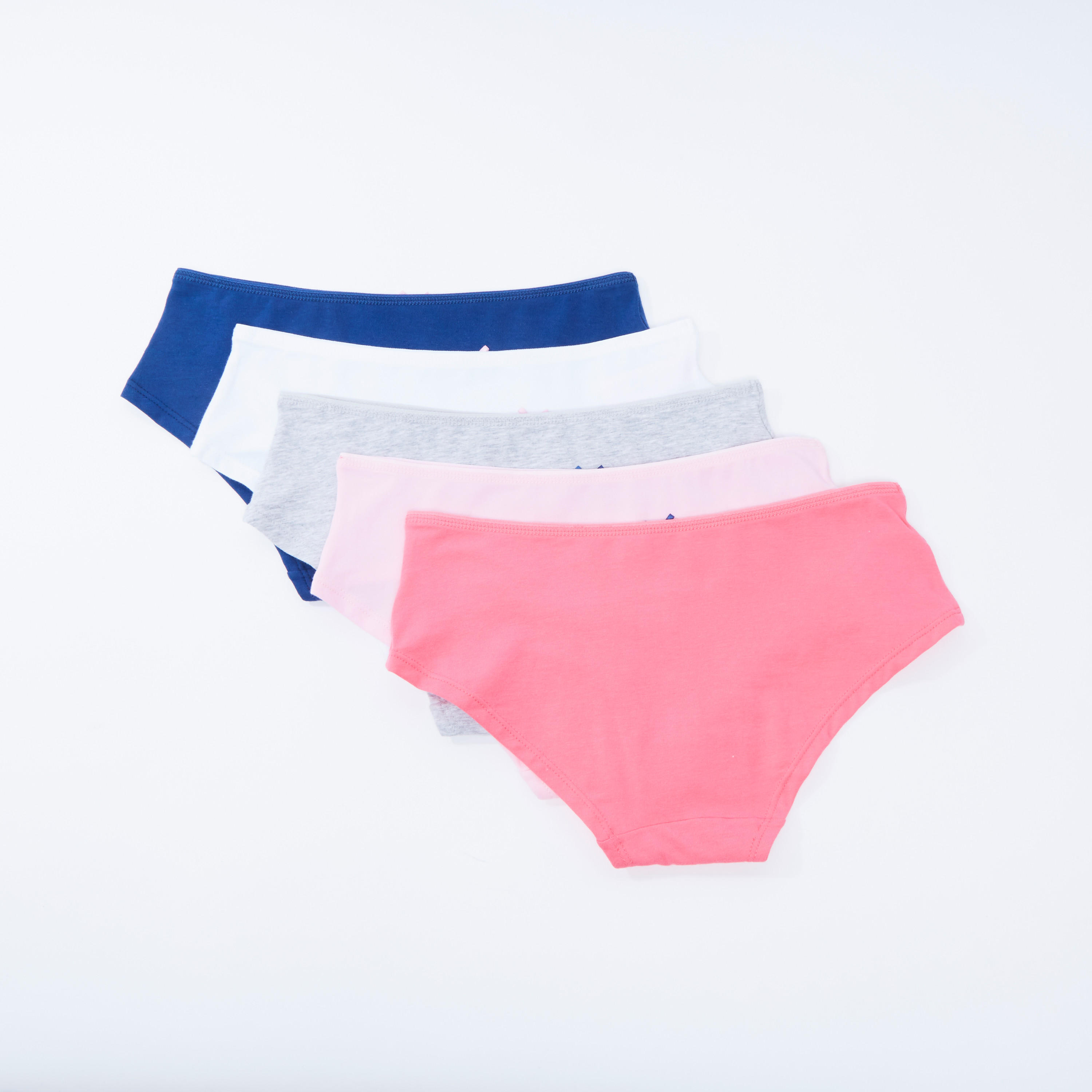 سراويل داخلية مستدامة سادة بفيونكة - طقم من 5 قطع-women-clothing-lingerie-panties-image-2