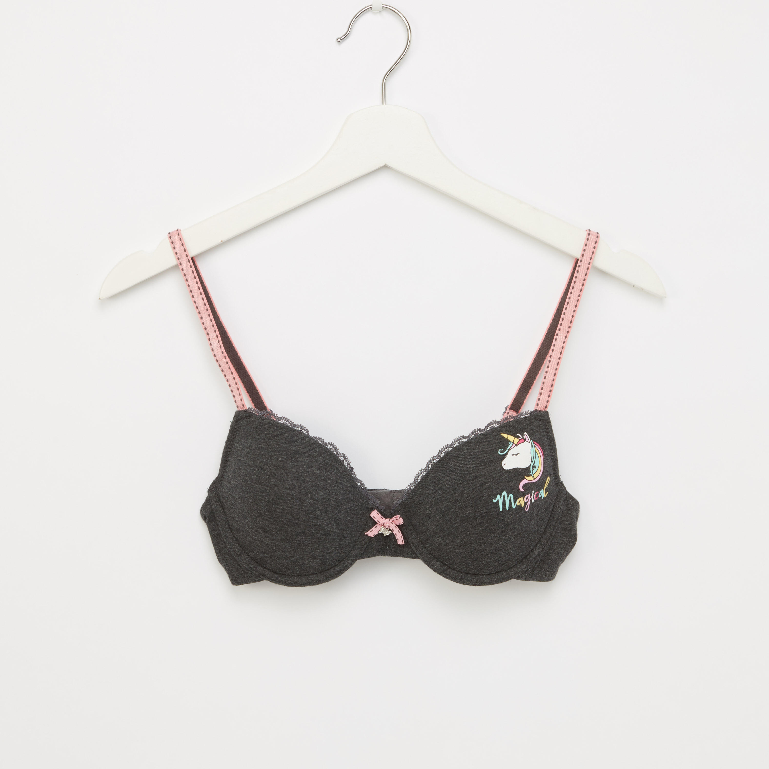 صدريّة مبطّنة بتفاصيل دانتيل ومشبك إغلاق - طقم من قطعتين-women-clothing-lingerie-bras-image-2