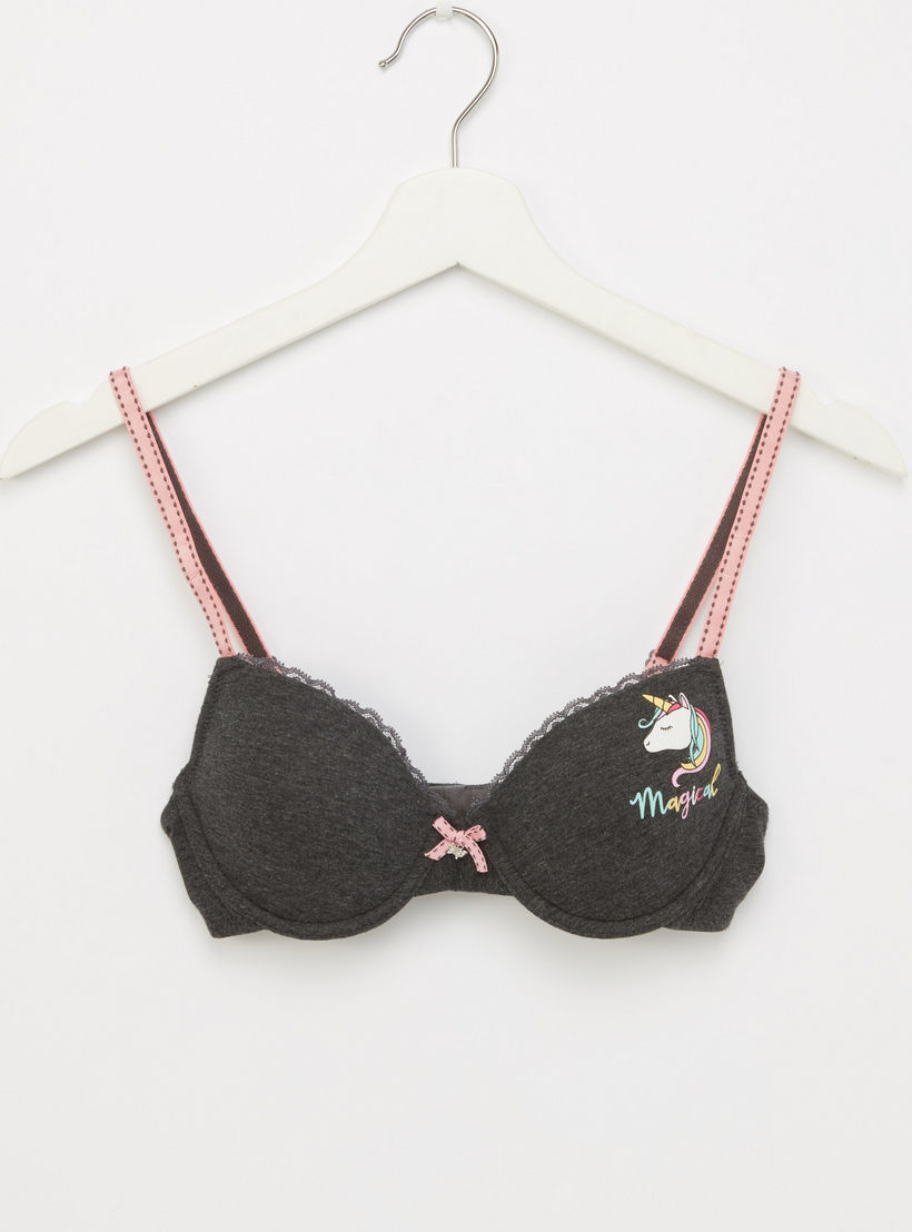 صدريّة مبطّنة بتفاصيل دانتيل ومشبك إغلاق - طقم من قطعتين-women-clothing-lingerie-bras-image-2
