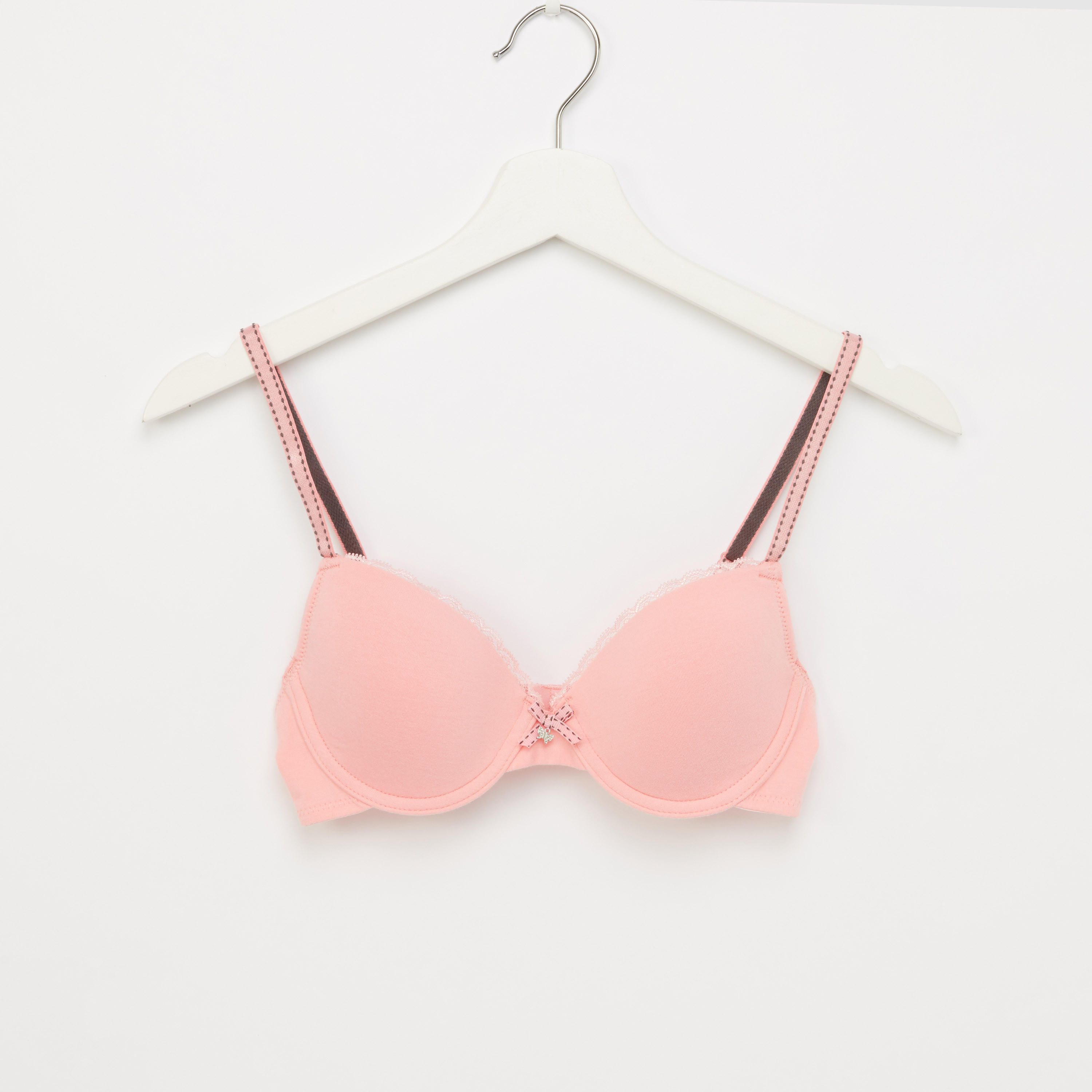 صدريّة مبطّنة بتفاصيل دانتيل ومشبك إغلاق - طقم من قطعتين-women-clothing-lingerie-bras-image-4