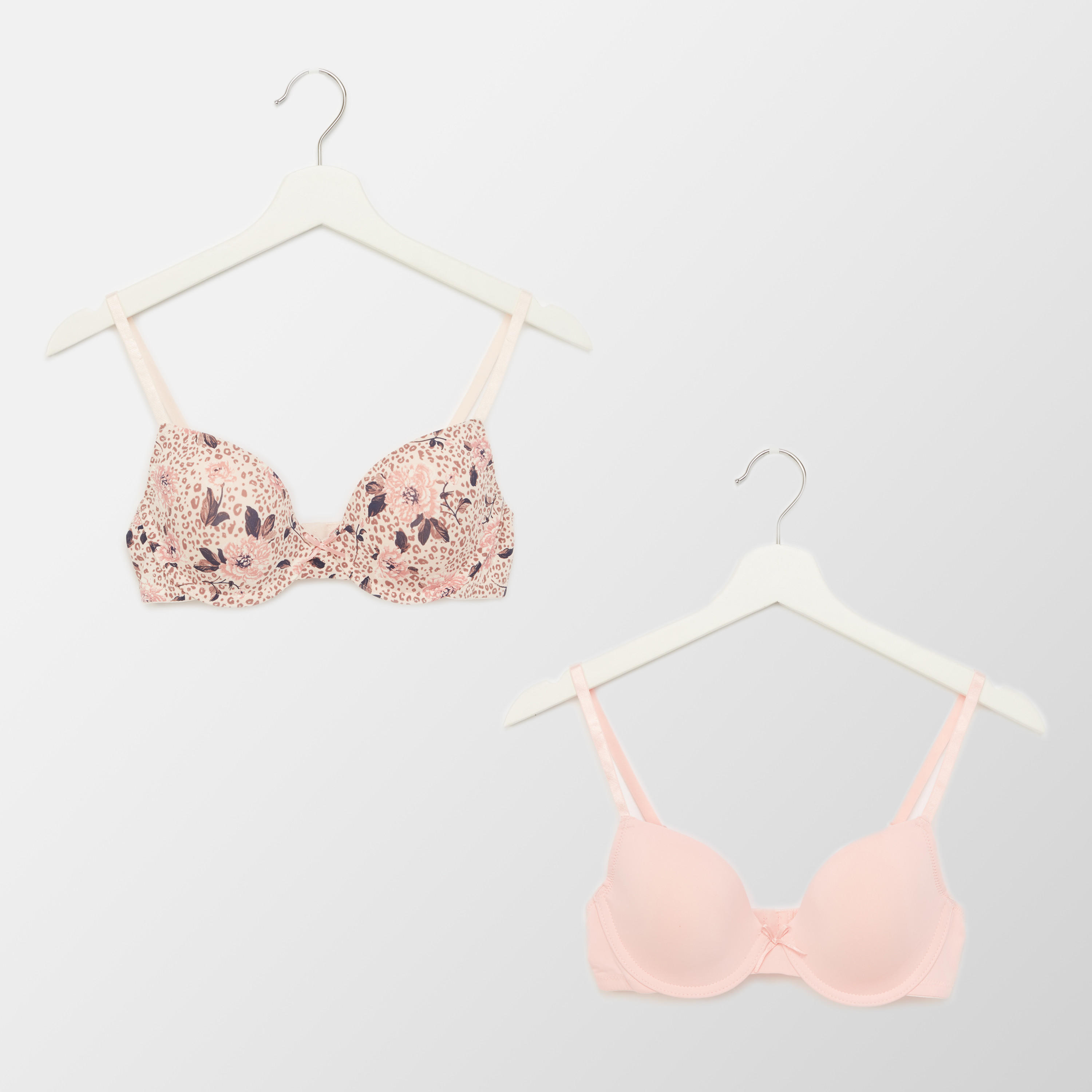 صدرية مبطّنة بمشبك إغلاق ناعم - طقم من قطعتين-women-clothing-lingerie-bras-image-1
