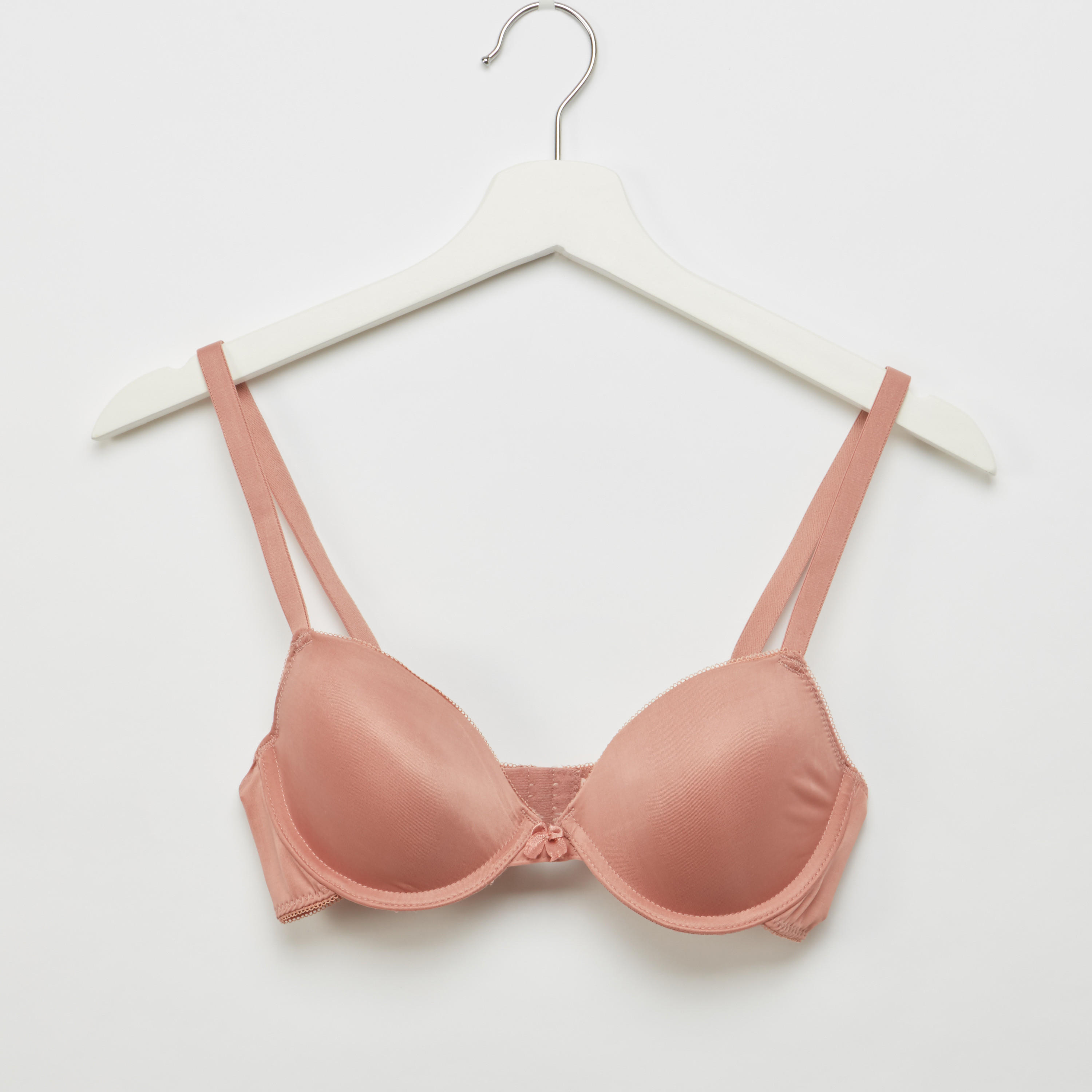 صدريّة بلانج سادة مبطّنة بمشبك إغلاق-women-clothing-lingerie-bras-image-1