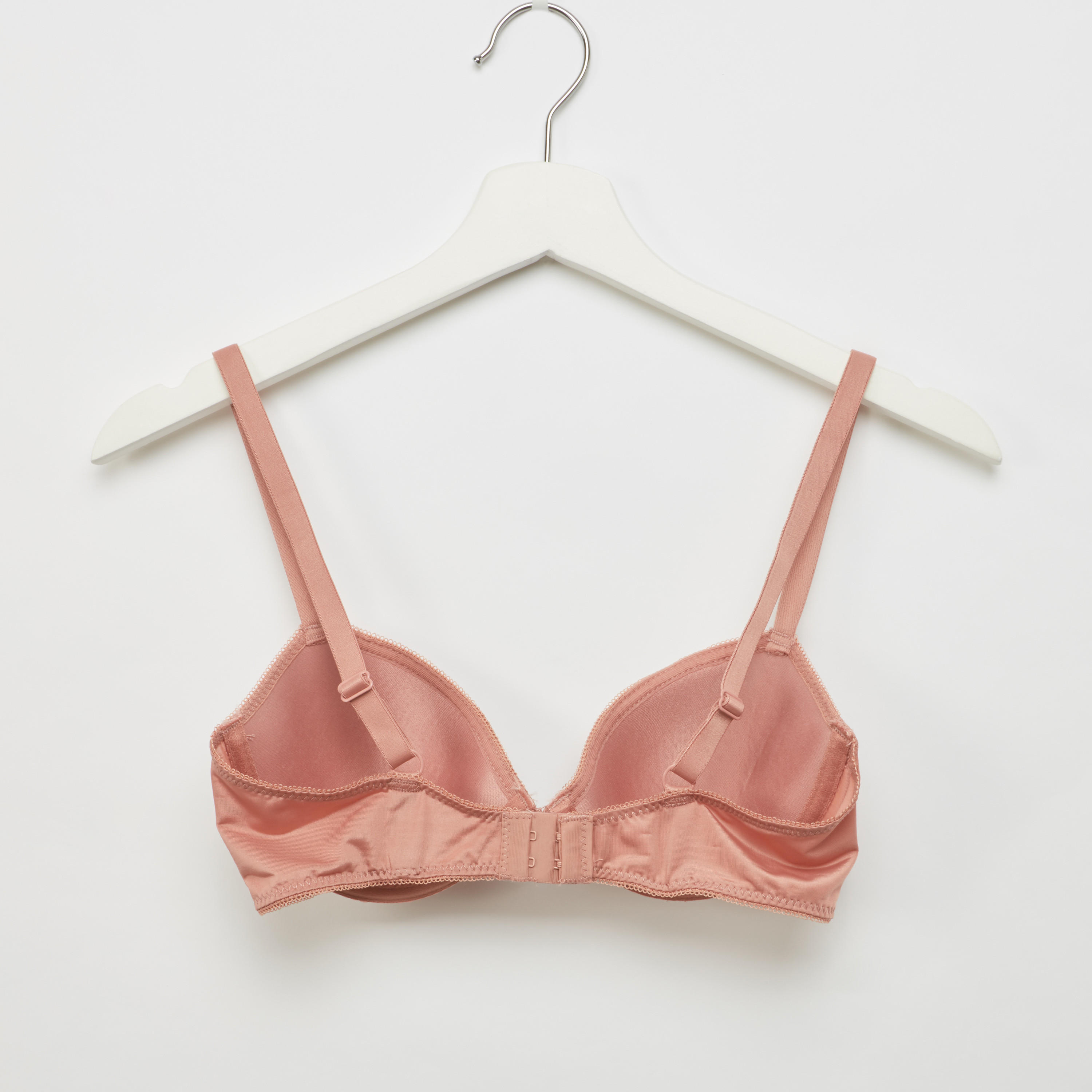 صدريّة بلانج سادة مبطّنة بمشبك إغلاق-women-clothing-lingerie-bras-image-2
