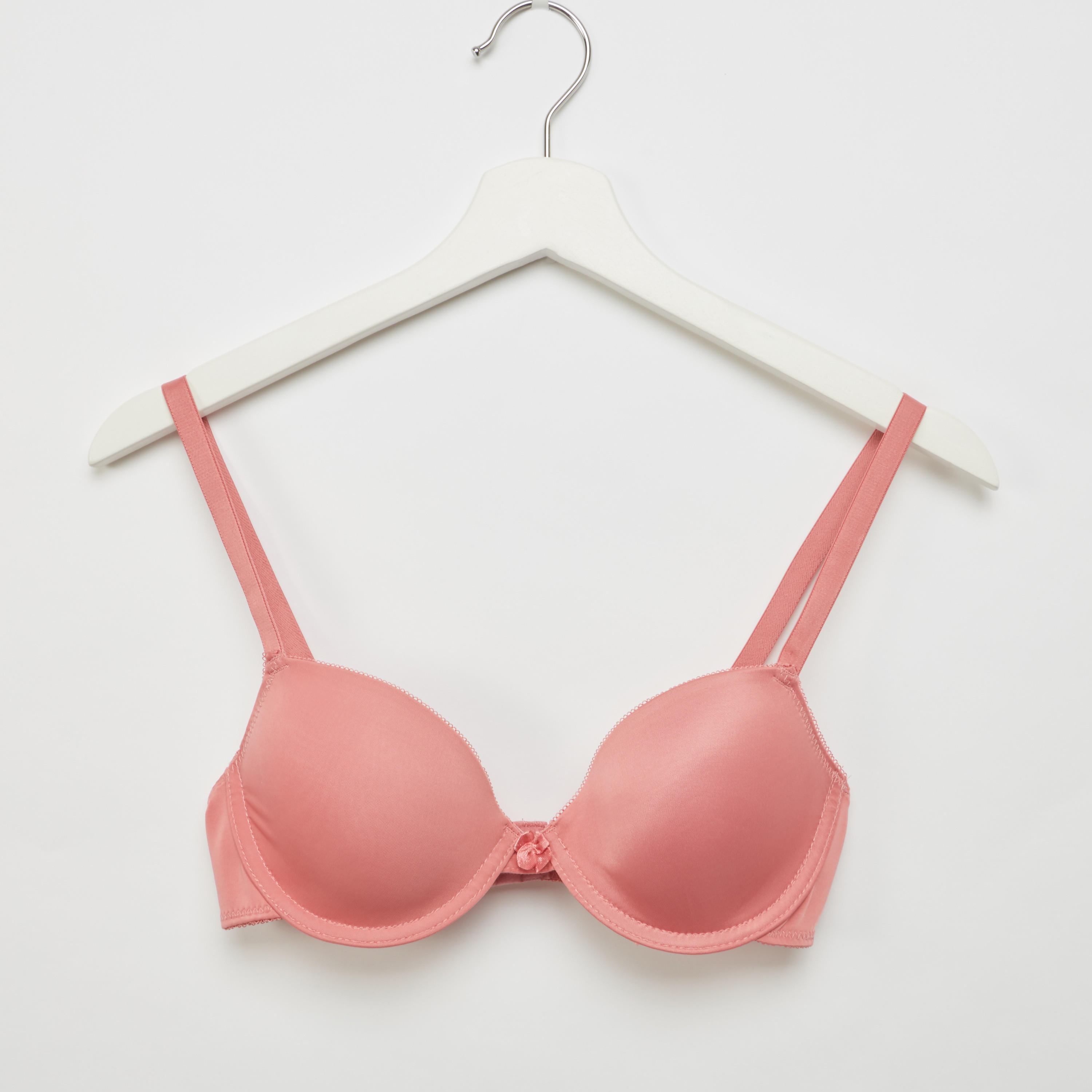 صدريّة بلانج سادة مبطّنة بمشبك إغلاق-women-clothing-lingerie-bras-image-1