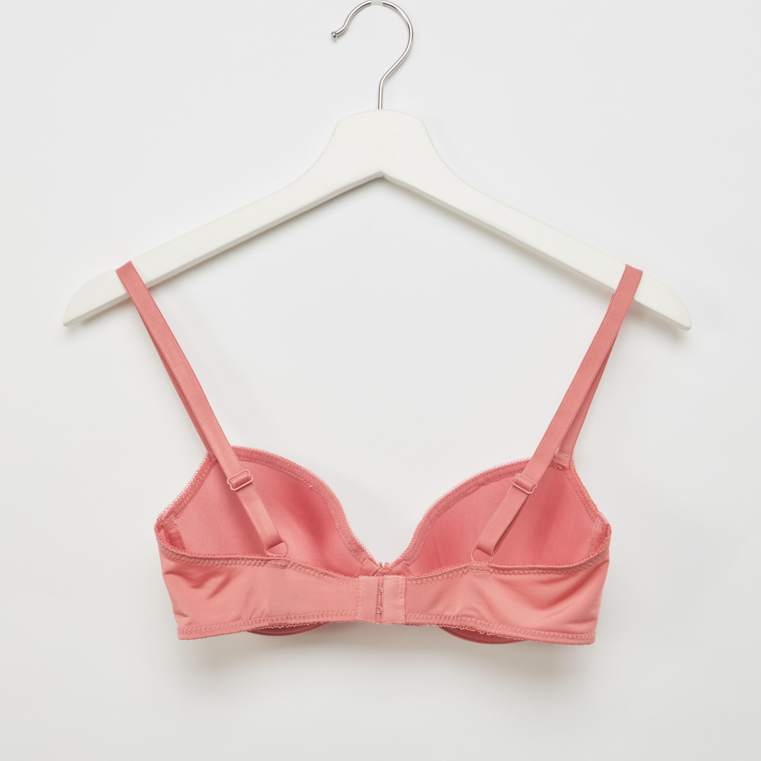 صدريّة بلانج سادة مبطّنة بمشبك إغلاق-women-clothing-lingerie-bras-image-2
