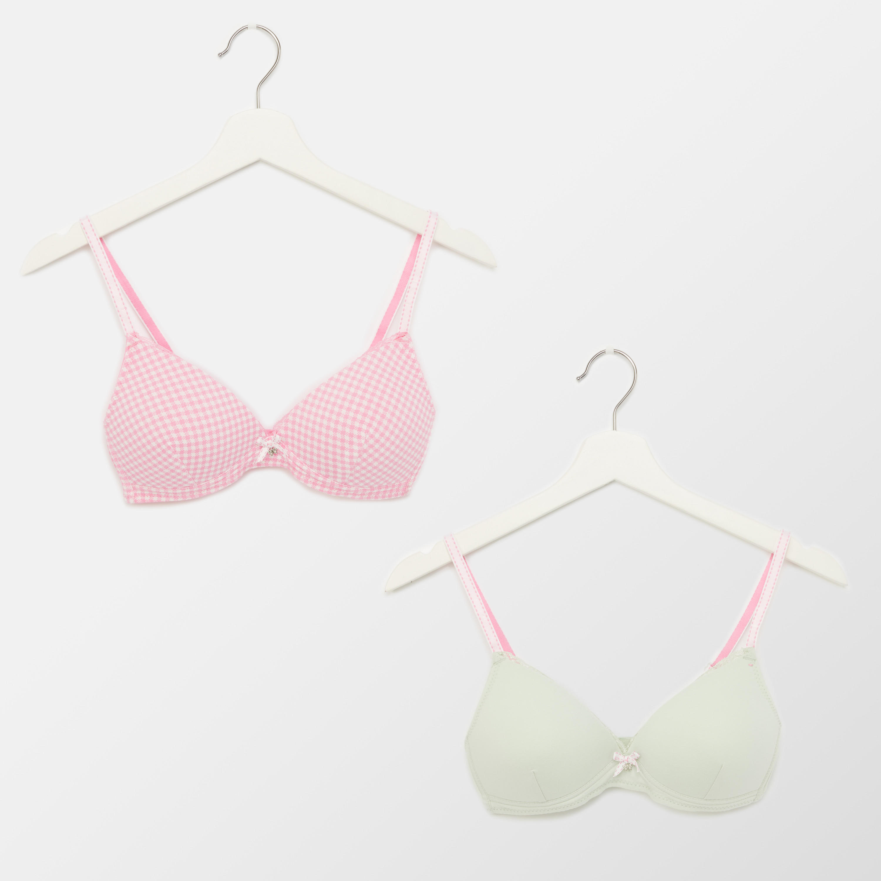 صدرية مبطّنة بمشبك إغلاق ناعم - طقم من قطعتين-women-clothing-lingerie-bras-image-1
