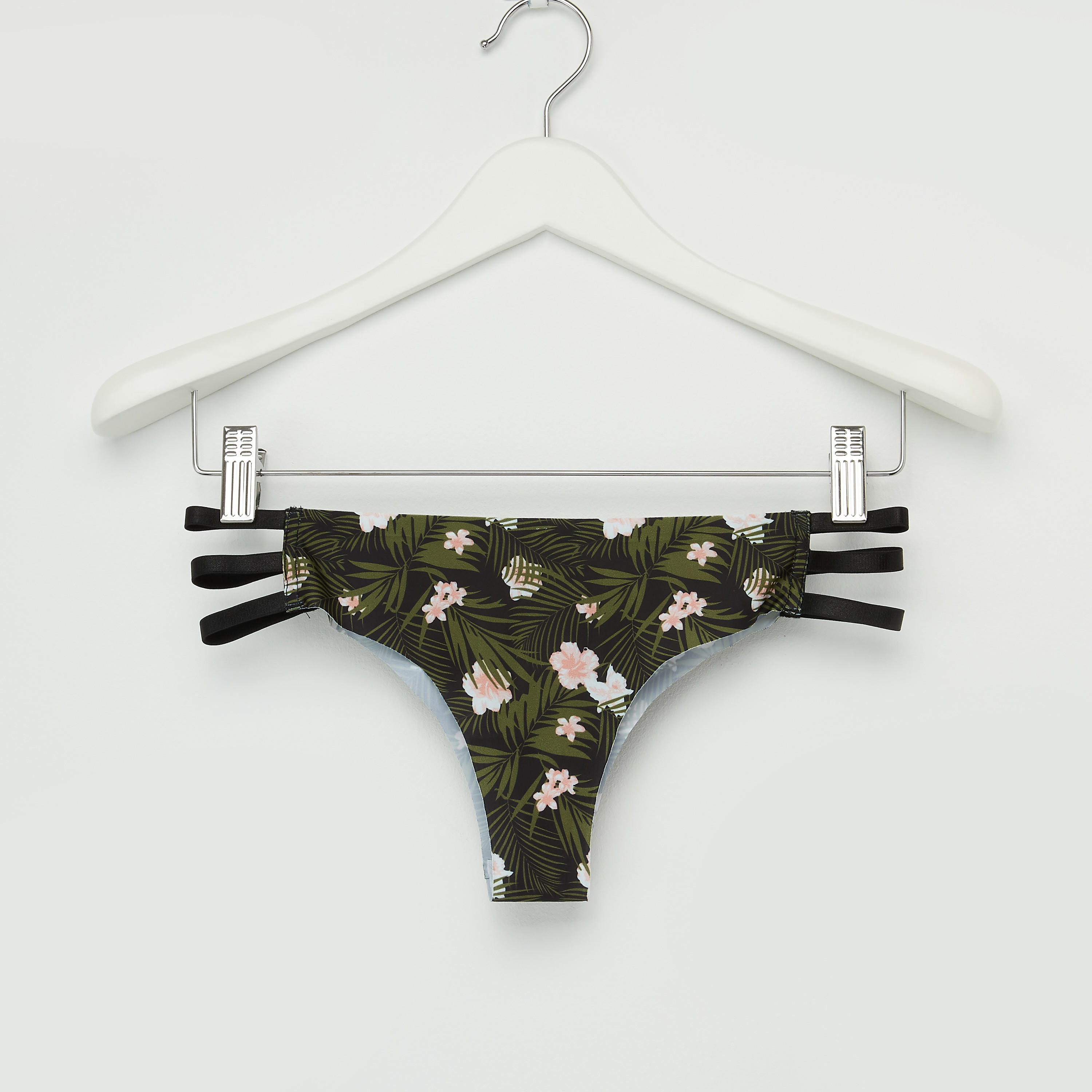 Printed Bikini Briefs with Elasticised Straps-women-clothing-lingerie-panties-image-1