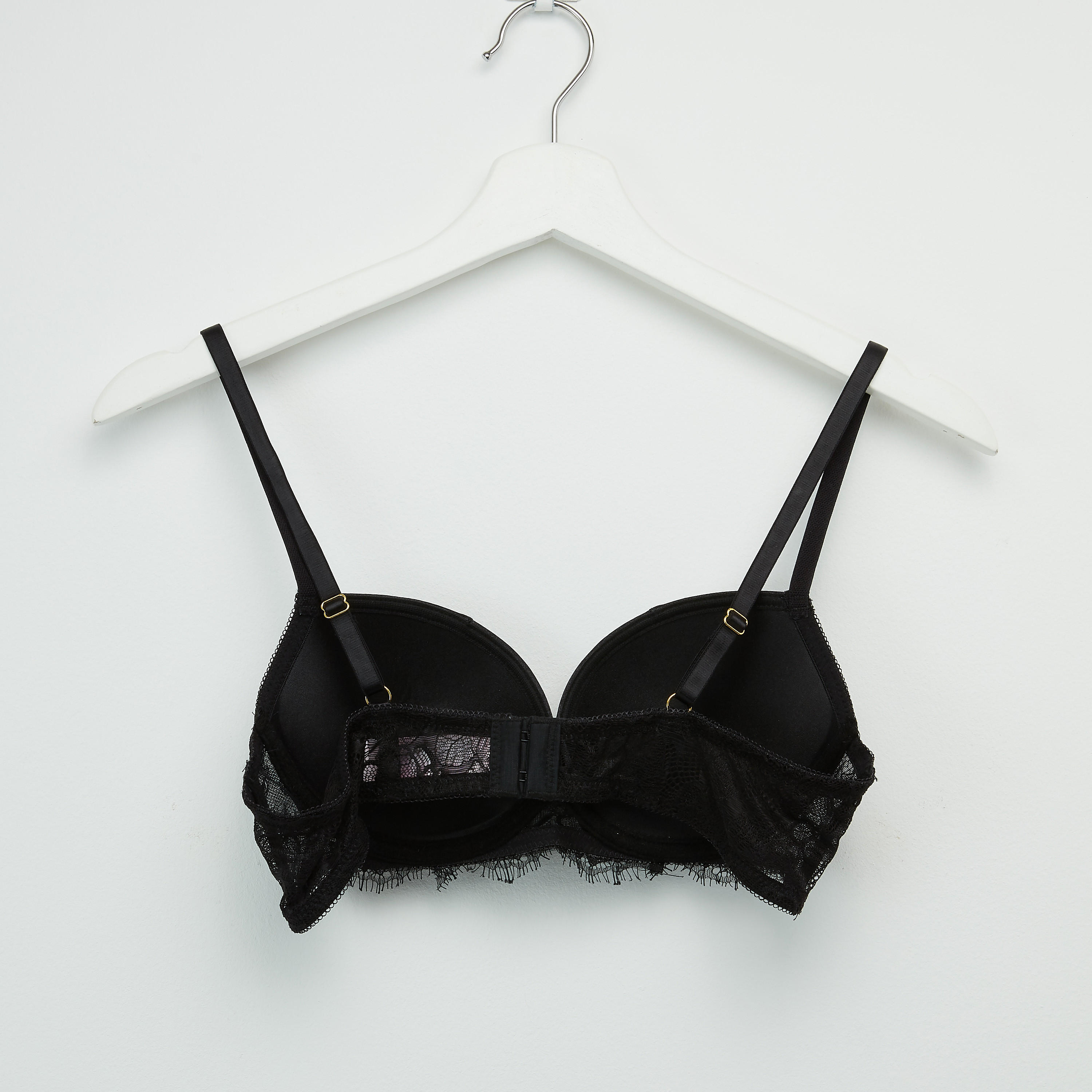 طقم سراويل بيكيني وصدريّة ديمي مبطّنة بتفاصيل دانتيل-women-clothing-lingerie-lingeriesets-image-3