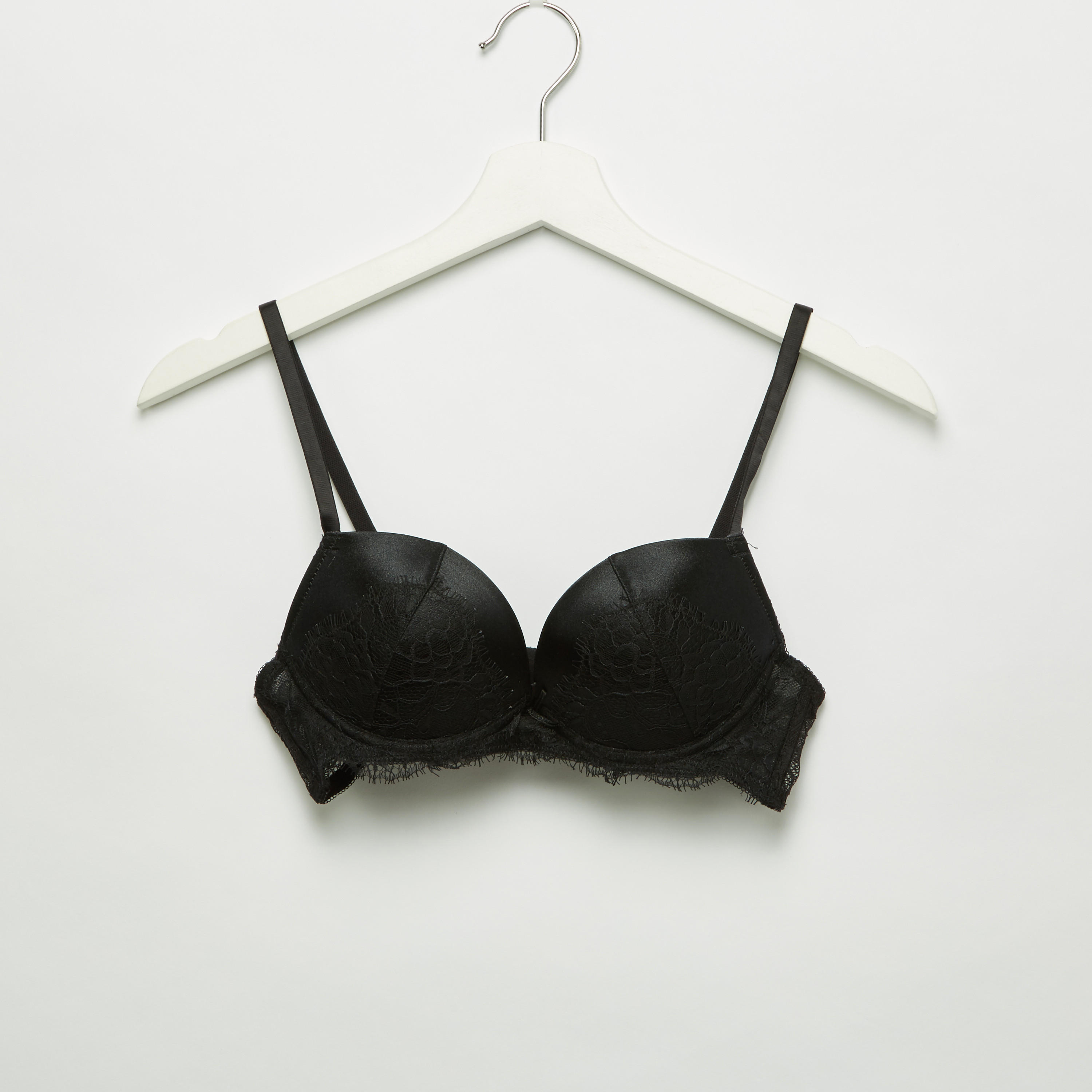 طقم سراويل بيكيني وصدريّة ديمي مبطّنة بتفاصيل دانتيل-women-clothing-lingerie-lingeriesets-image-7