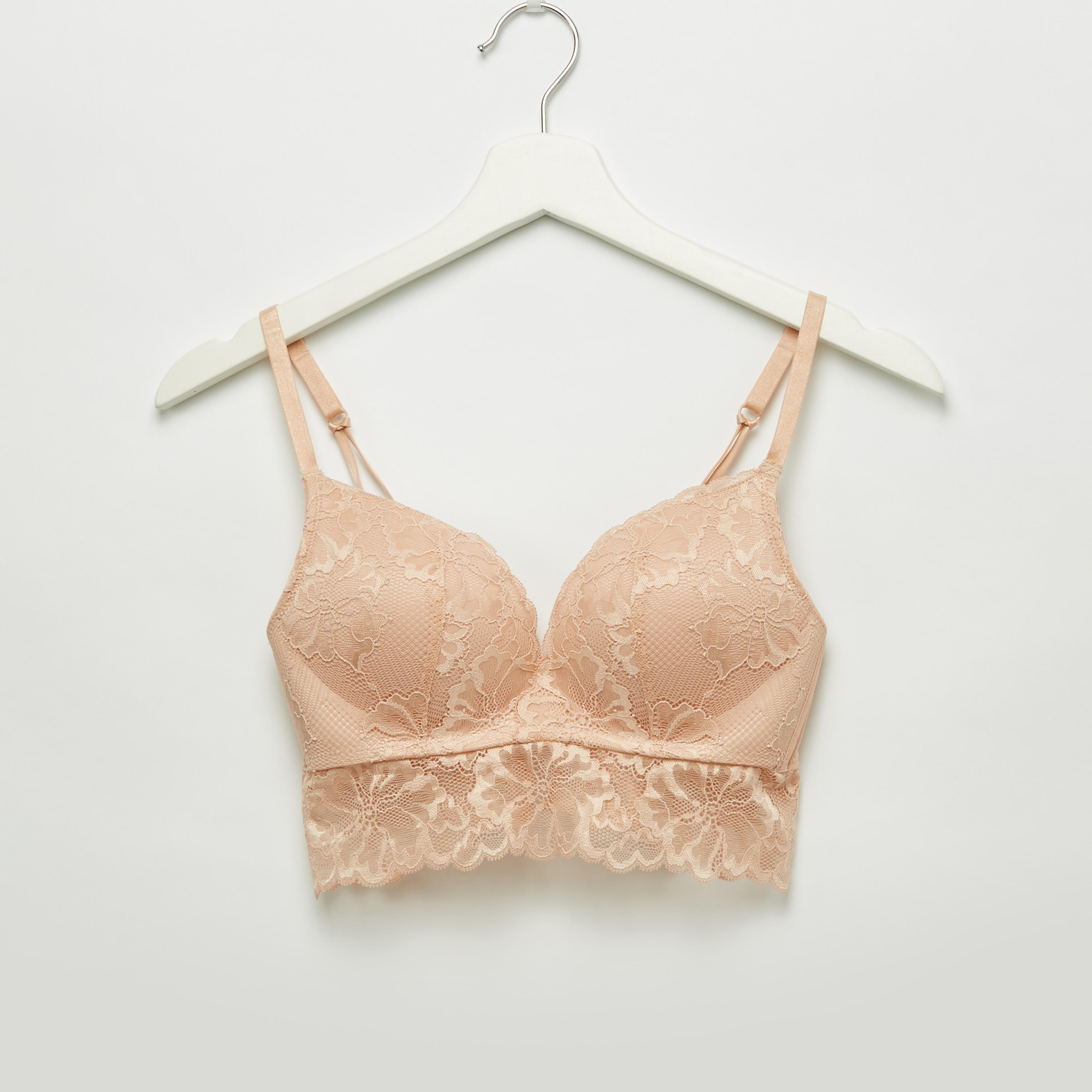 طقم سراويل بيكيني وصدريّة ديمي مبطّنة بتفاصيل دانتيل-women-clothing-lingerie-lingeriesets-image-2
