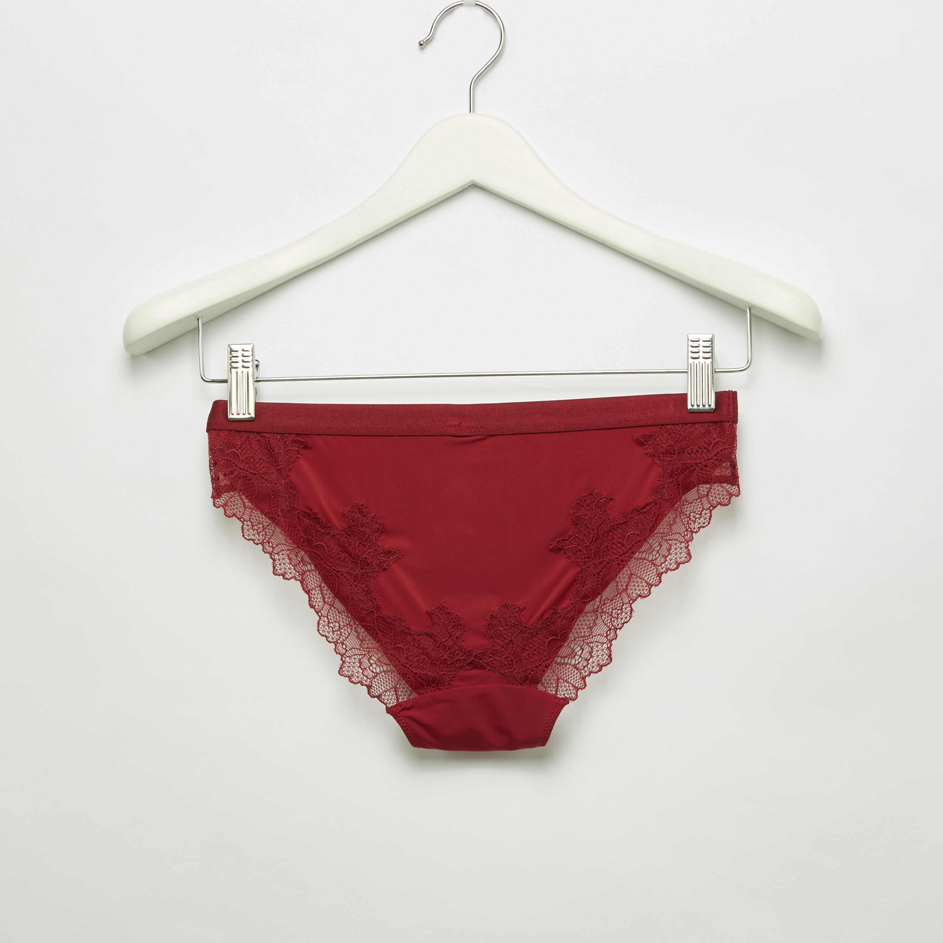 طقم سراويل داخلية وصدريّة ديمي مبطّنة بتفاصيل دانتيل-women-clothing-lingerie-lingeriesets-image-5